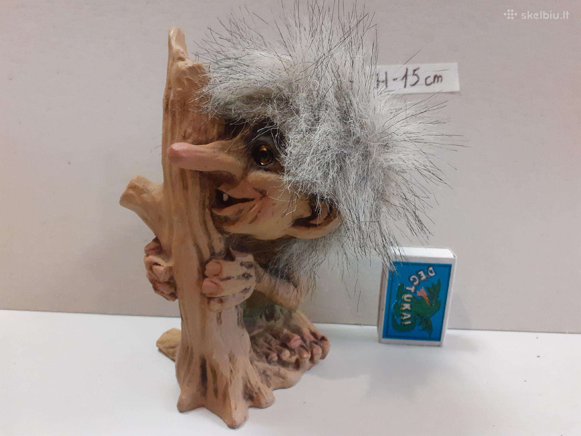 Didelis Nyform rankų darbo Trolis. Aukštis 15cm