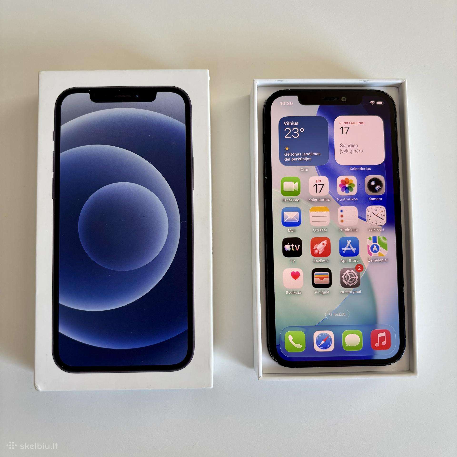 iPhone 12 128gb juodas