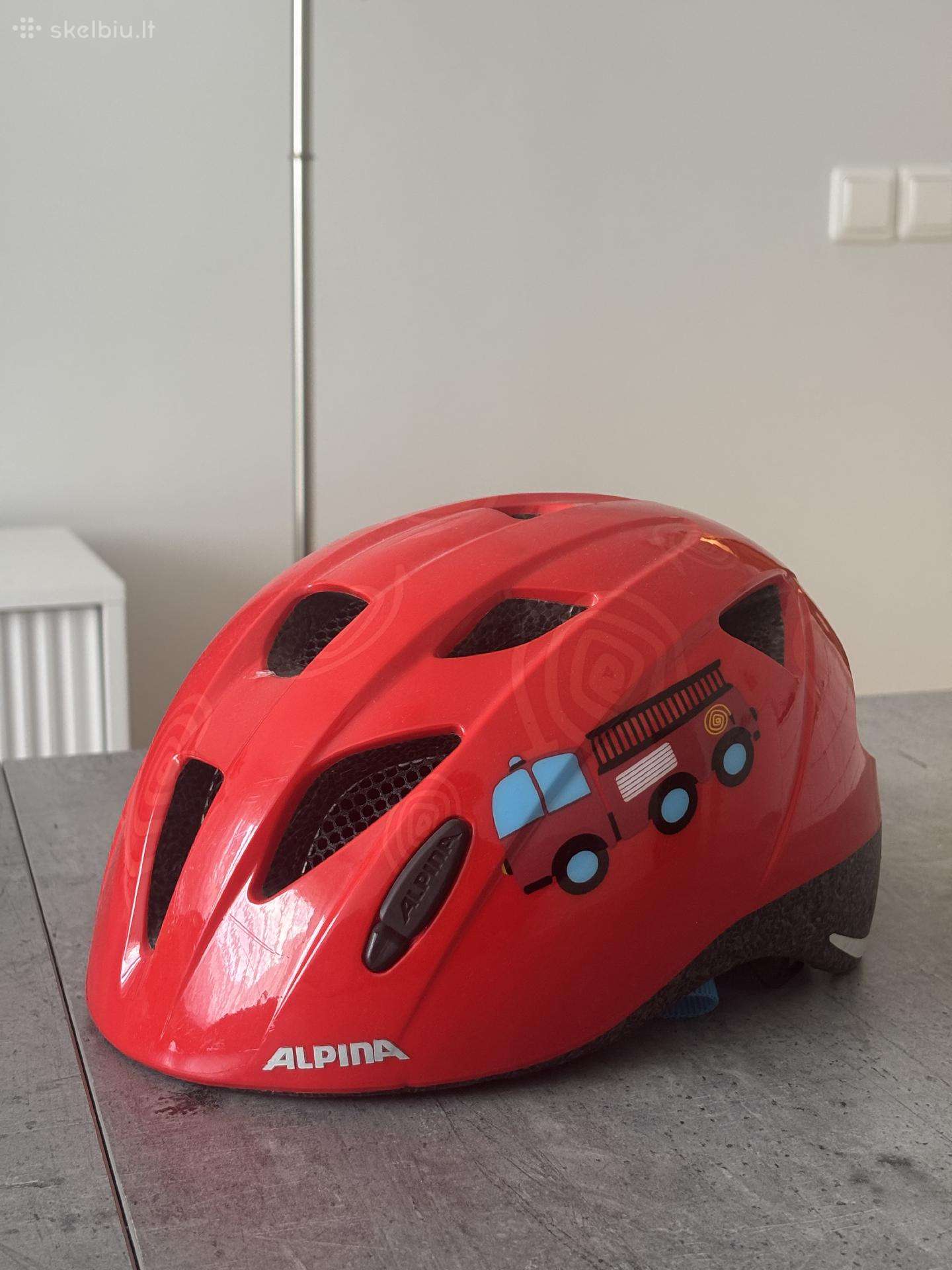Mažai naudotas Vaikiškas šalmas Alpina 49-54 cm