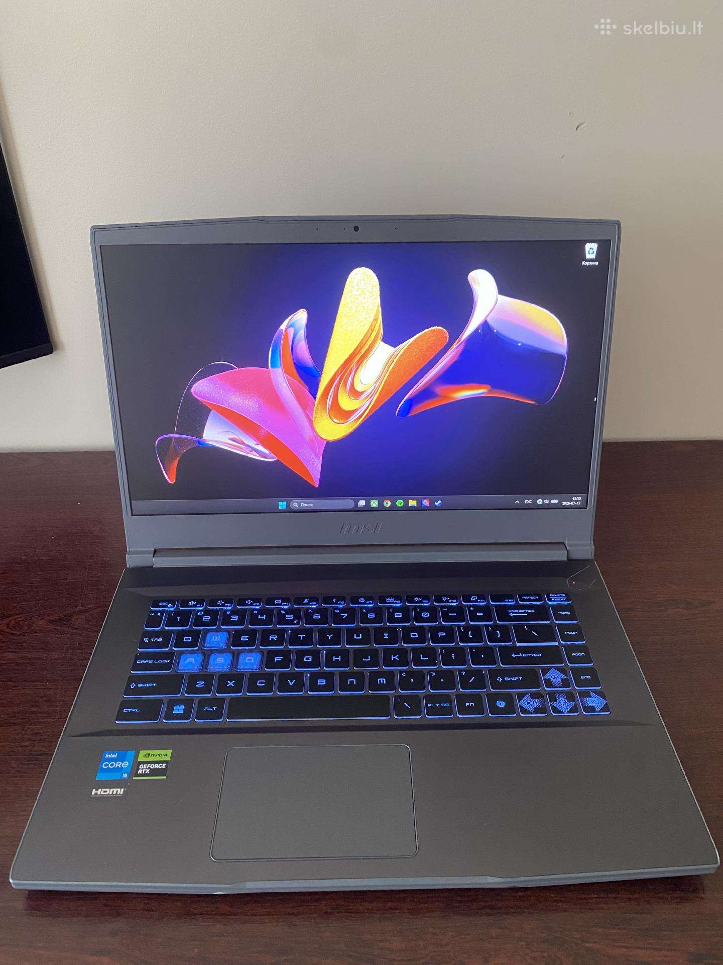 Msi Thin 15 Rtx 3050 / i5-12450h / 16gb/ 512gb SSD