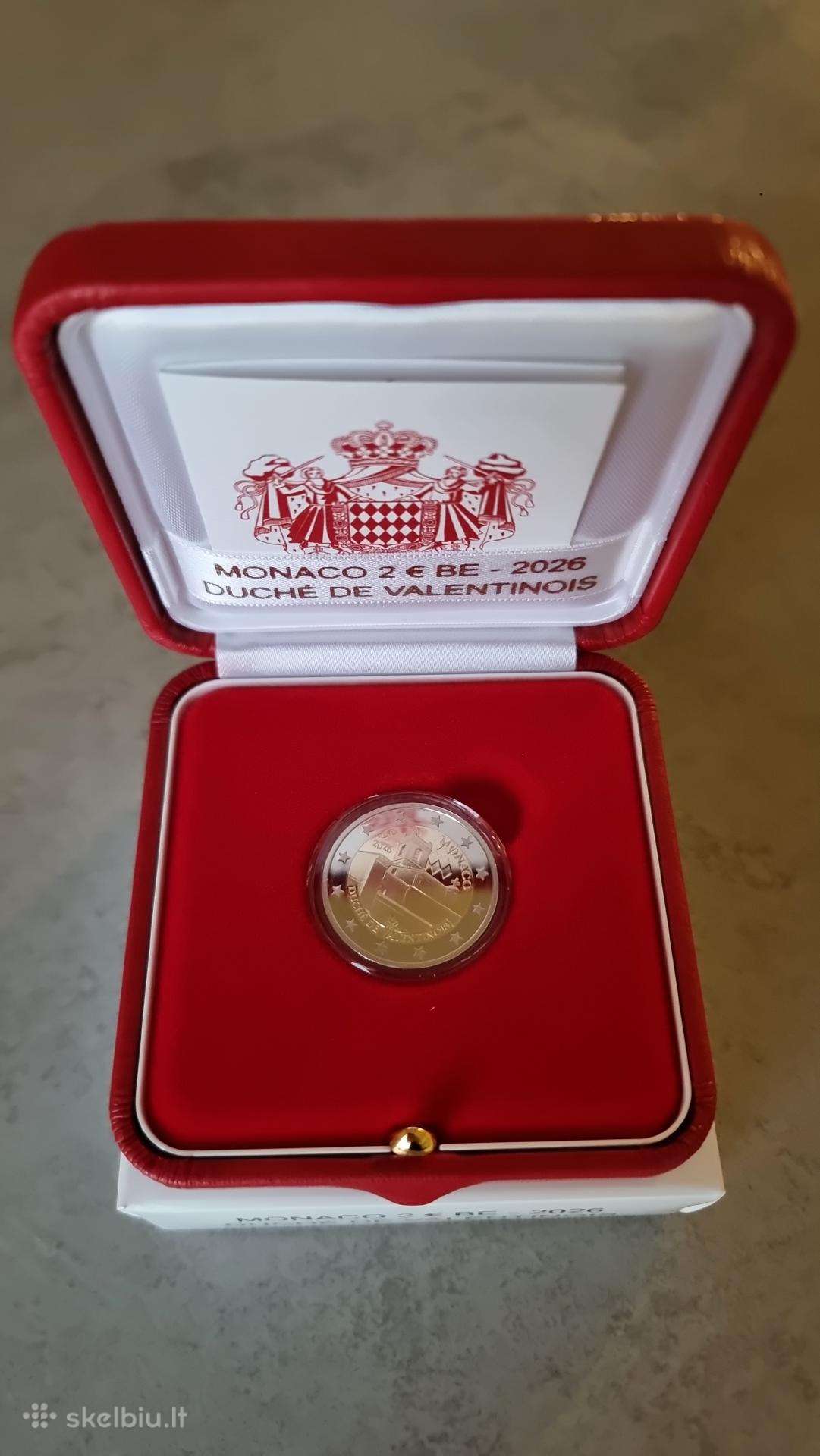 Monaco 2026 Bu 2 eurų moneta
