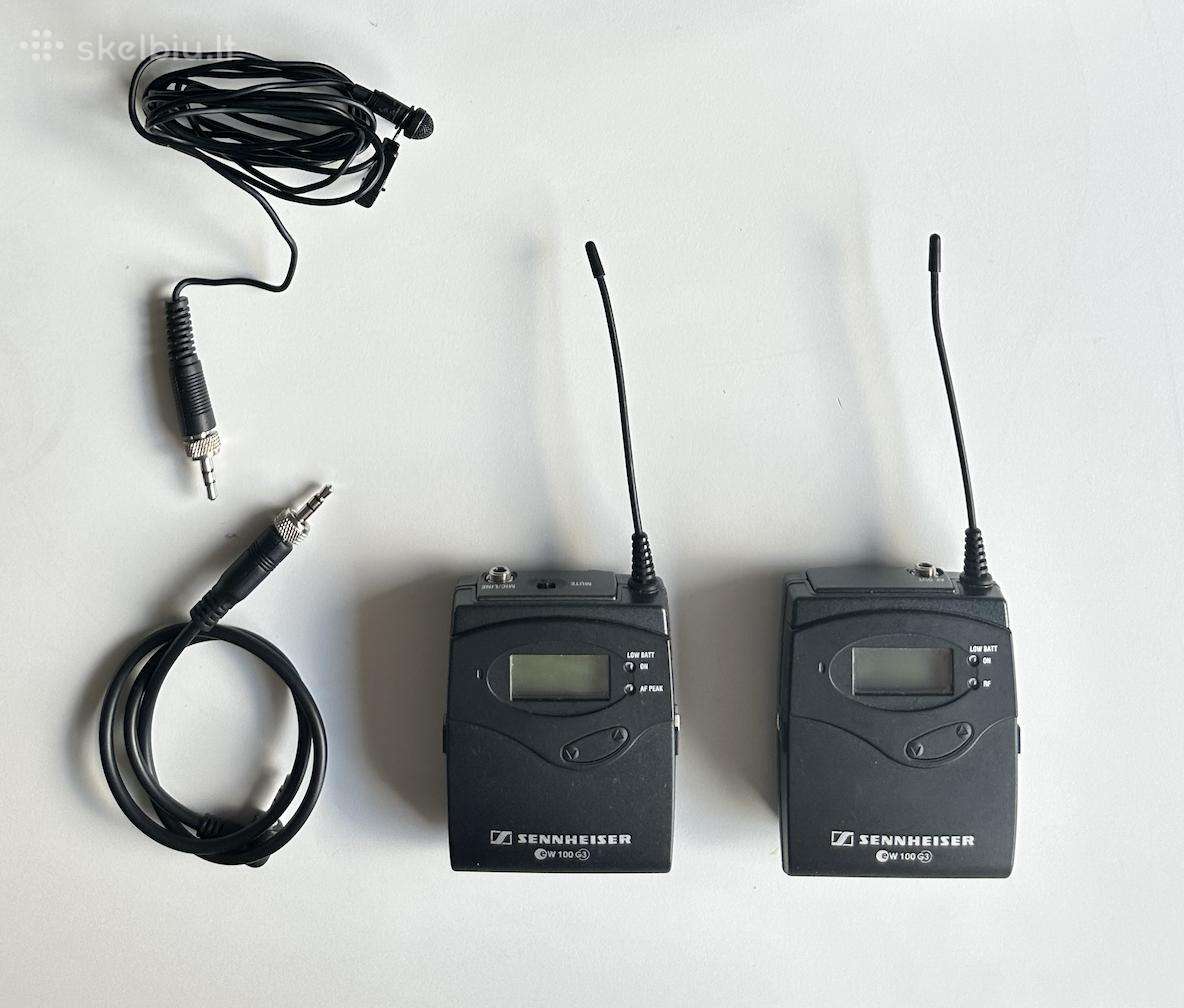 Belaidis mikrofonas Sennheiser Ew 100 G3 su dėklu