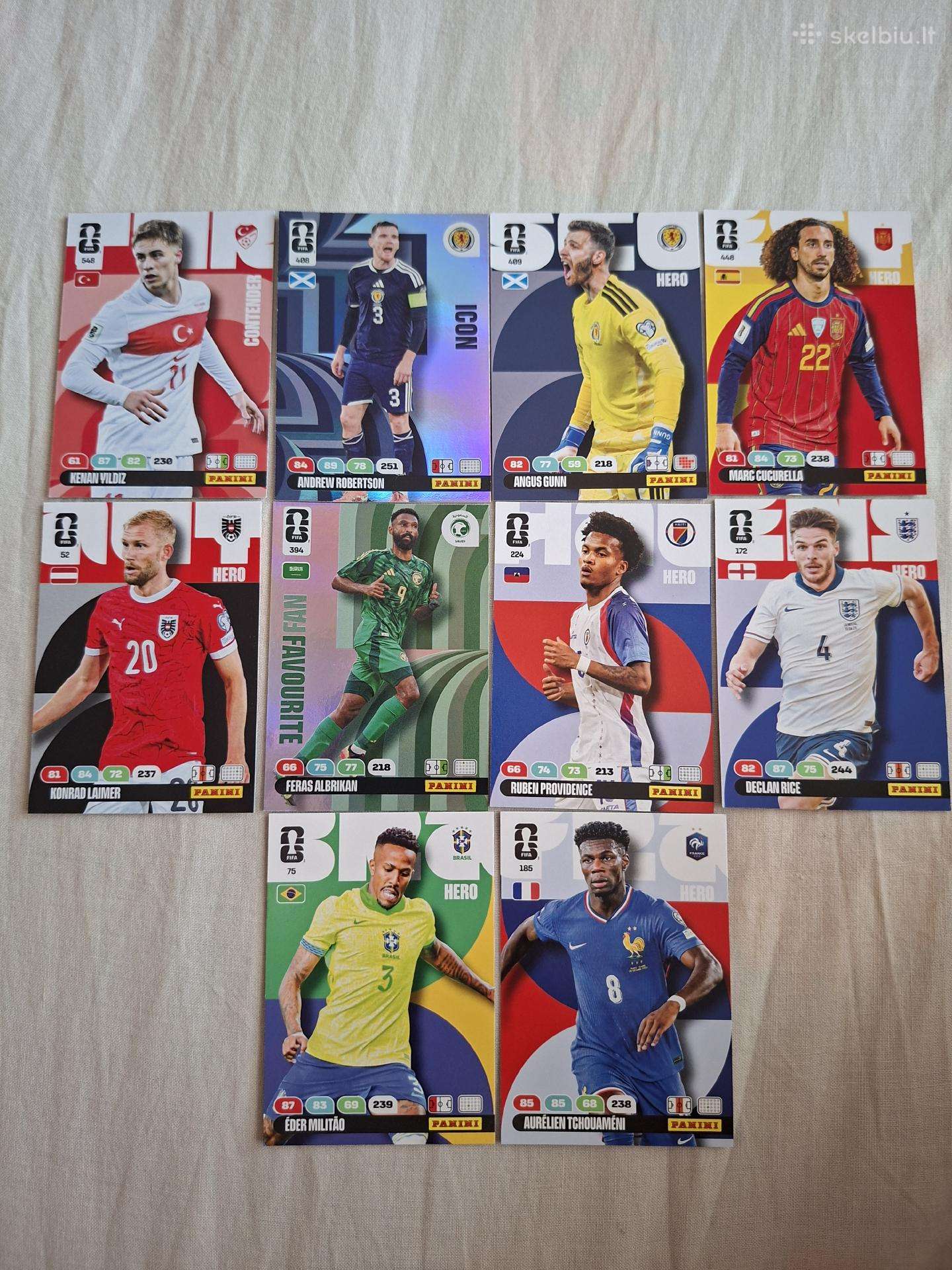 Pasaulio futbolo čempionato kolekcinės kortelės