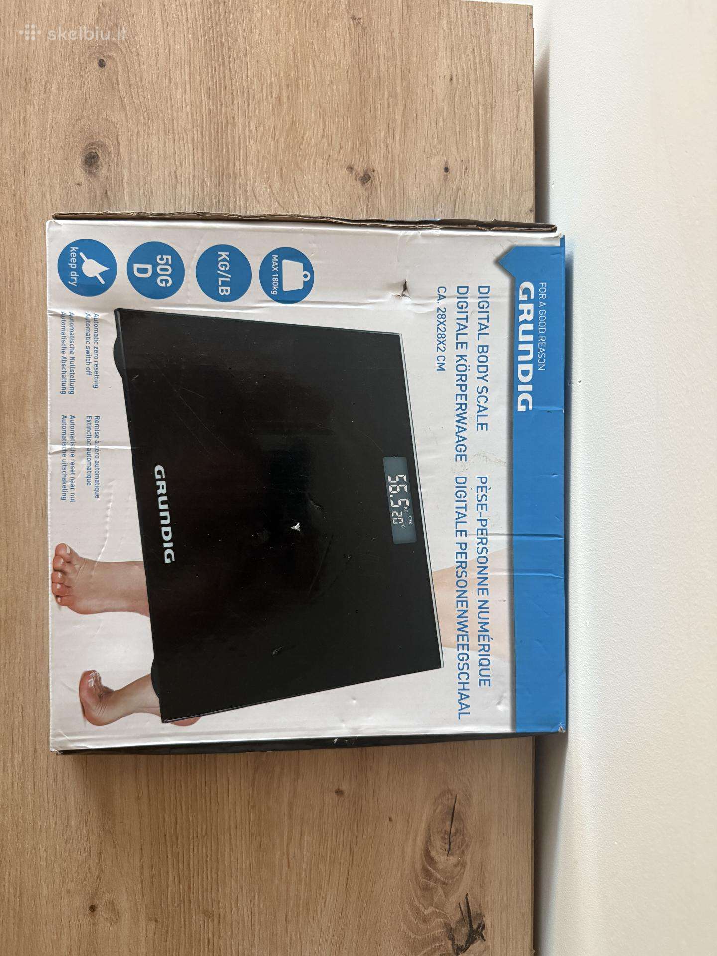 Parduodamos Grundig skaitmeninės kūno svarstyklės