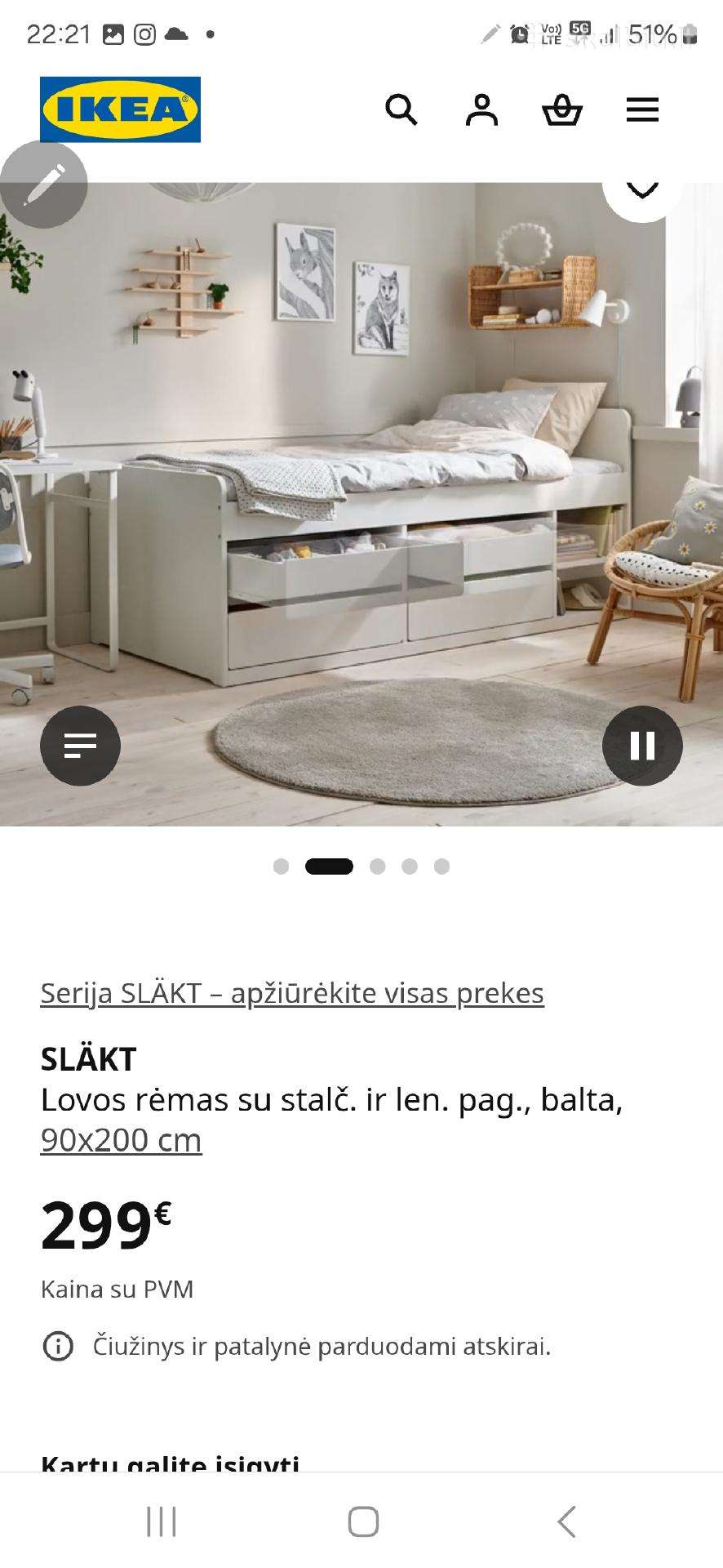 Lova viengulė