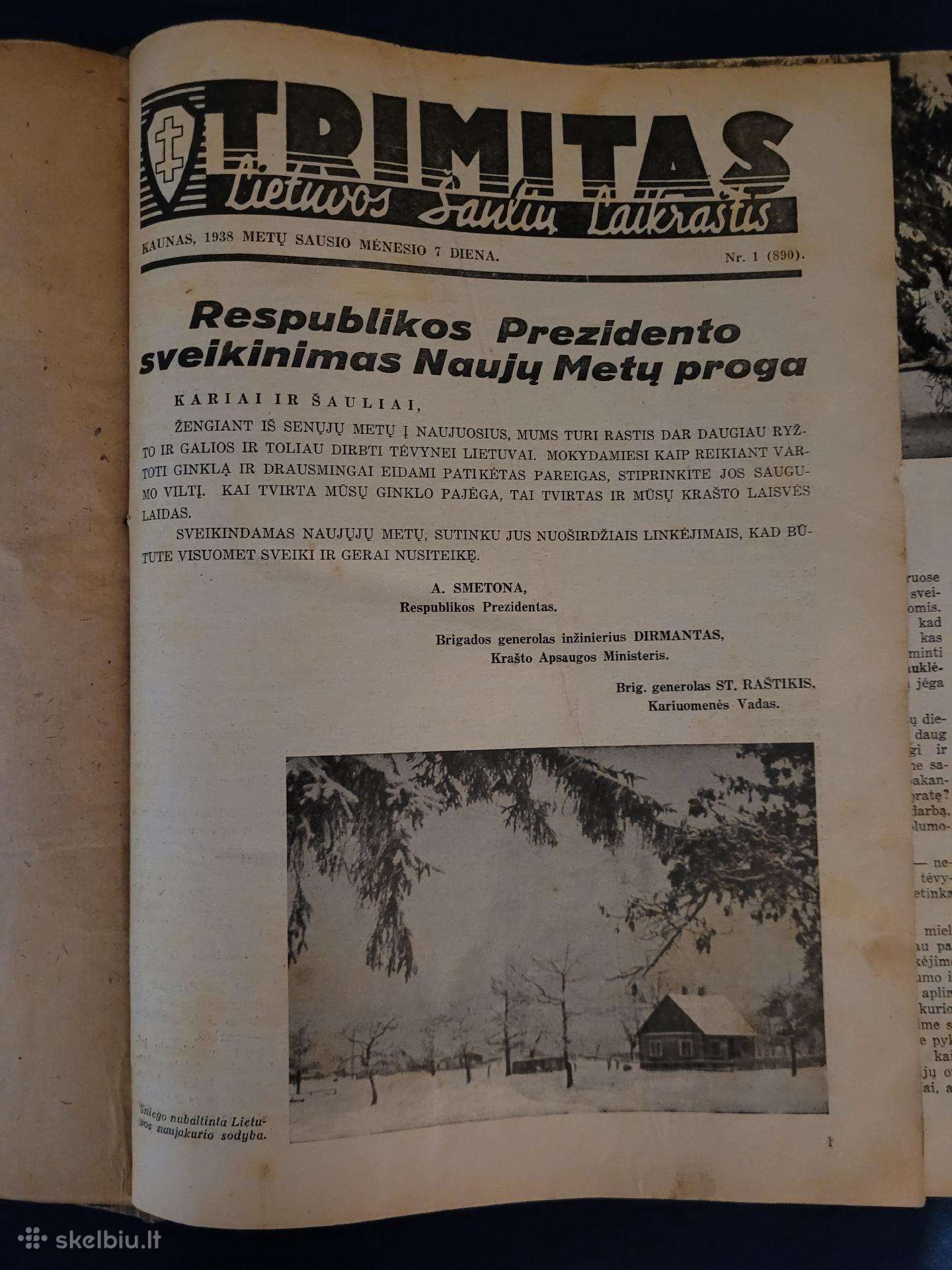 Žurnalas Trimitas, pilnas įrištas 1938m.