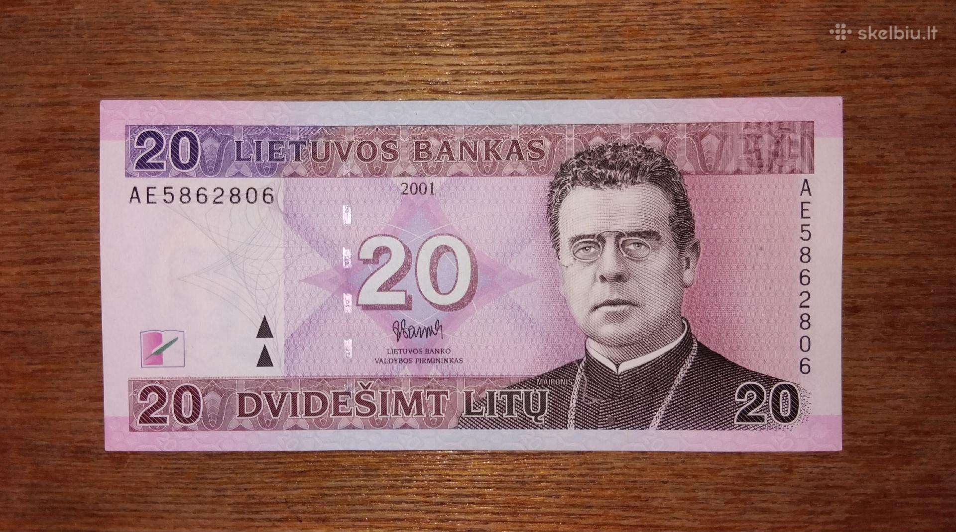 Lietuvos 20 litu banknotas