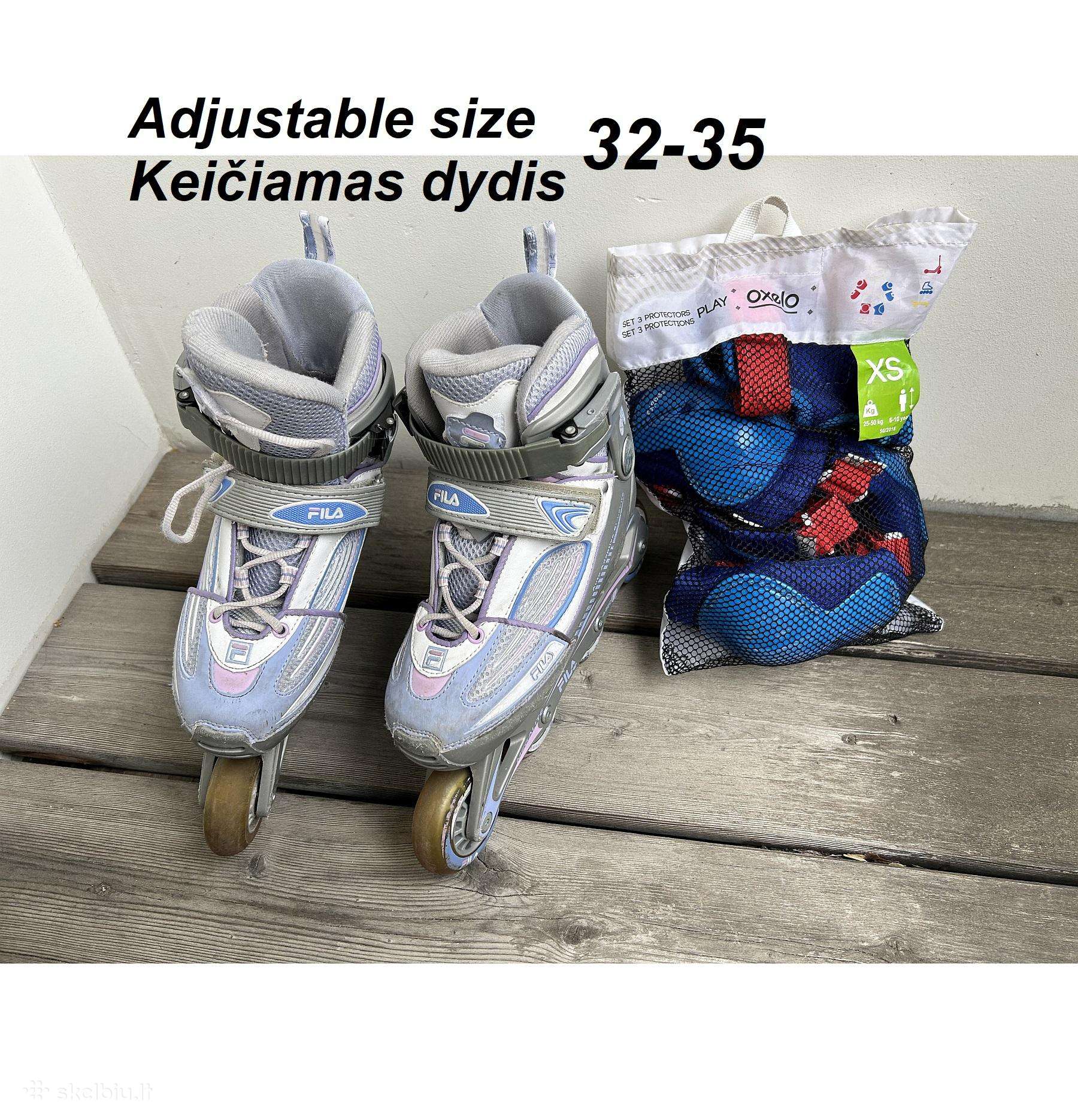 Reguliuojamo dydžio Fila riedučiai, 32-35 d.