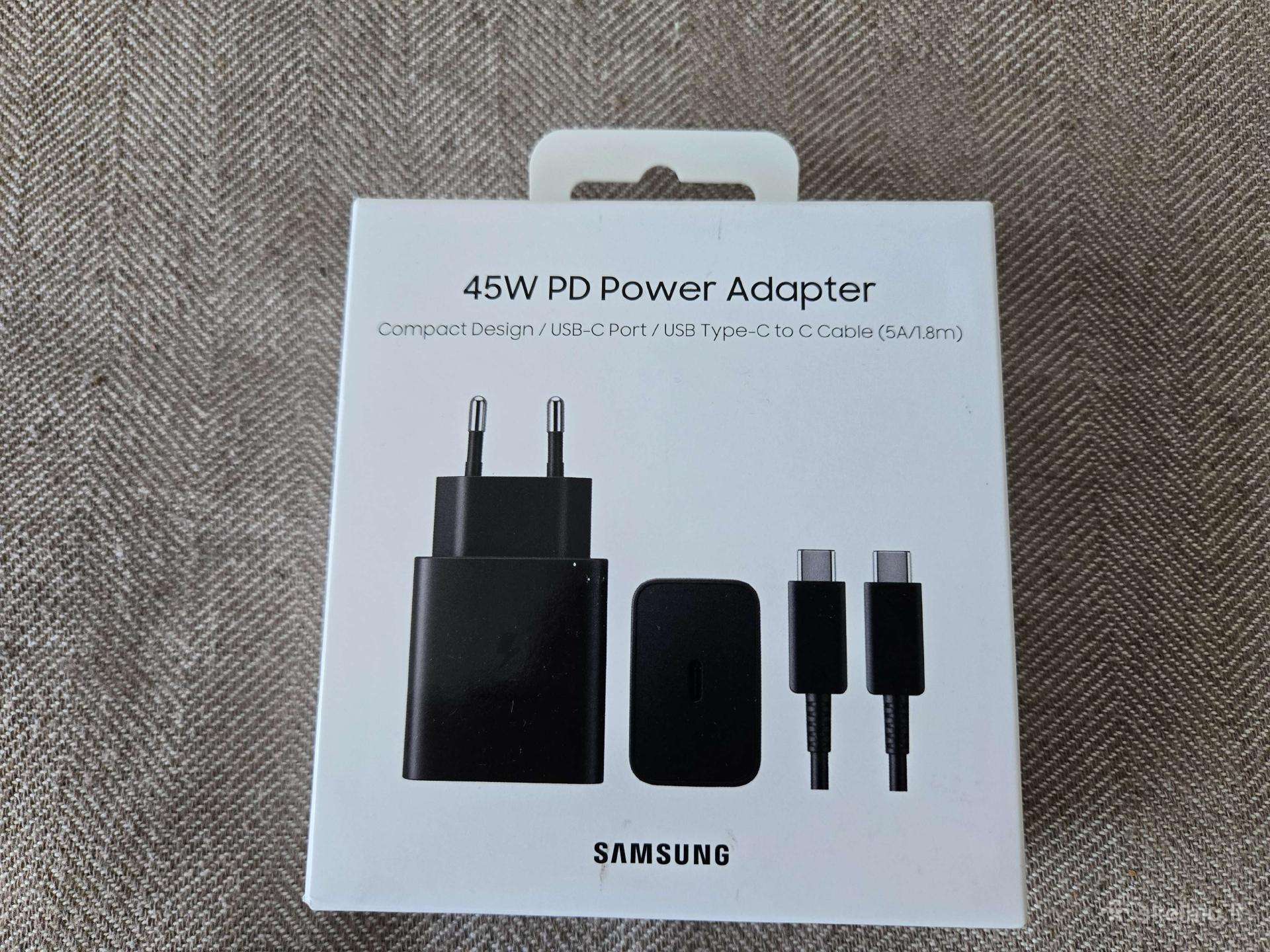 Samsung 45w greitojo įkrovimo pakrovėjas + laidas