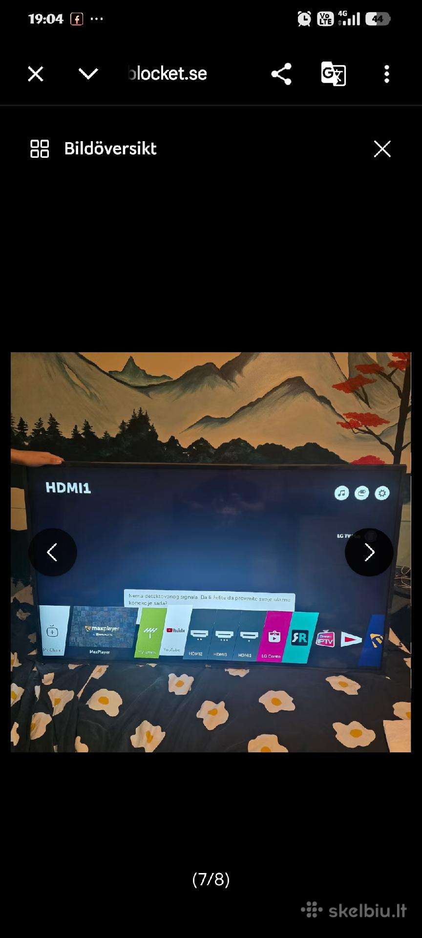 LG 55 ištrižaine 4k smart TV