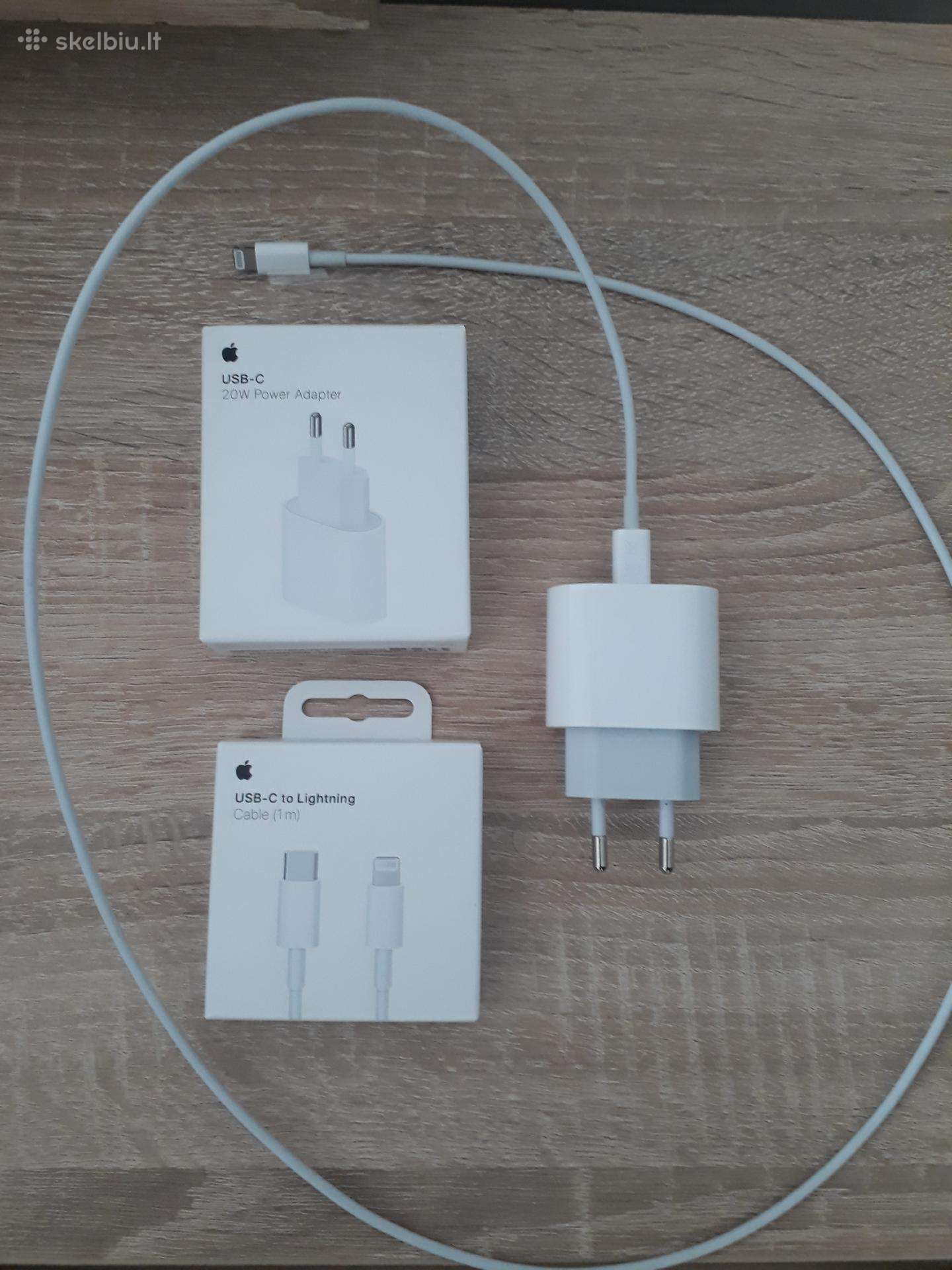 iPhone įkroviklis 20w Usb-c + kabelis 1m