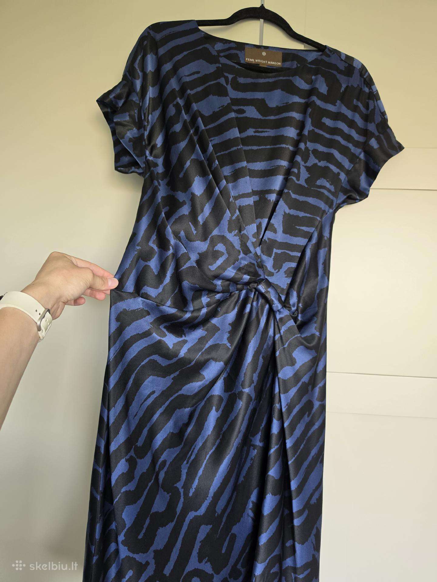 100% Silk Fenn Wright Manson midi suknelė