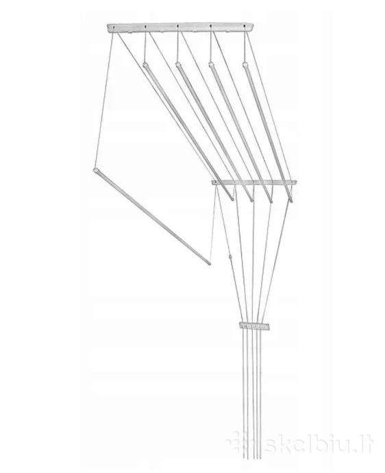 Lubinė Skalbinių džiovyklė – 5 strypai, 2m