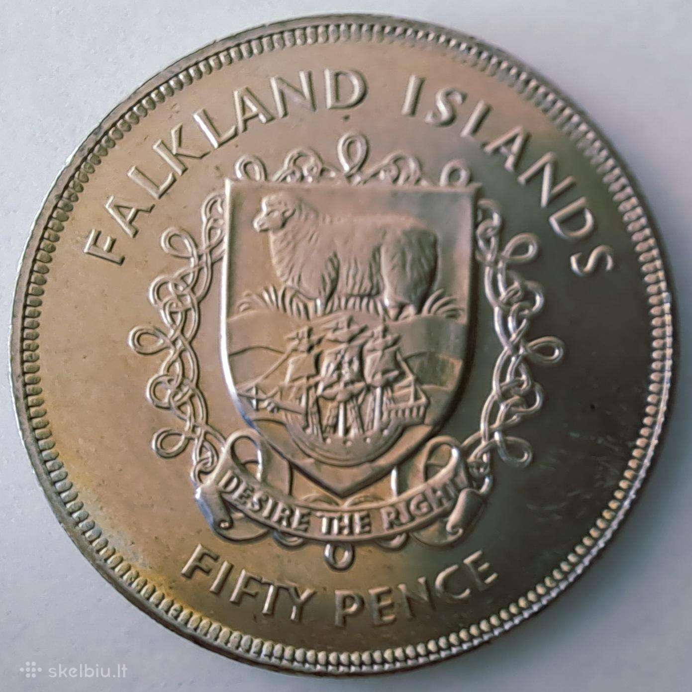 1977 Folklando salos 50 centų