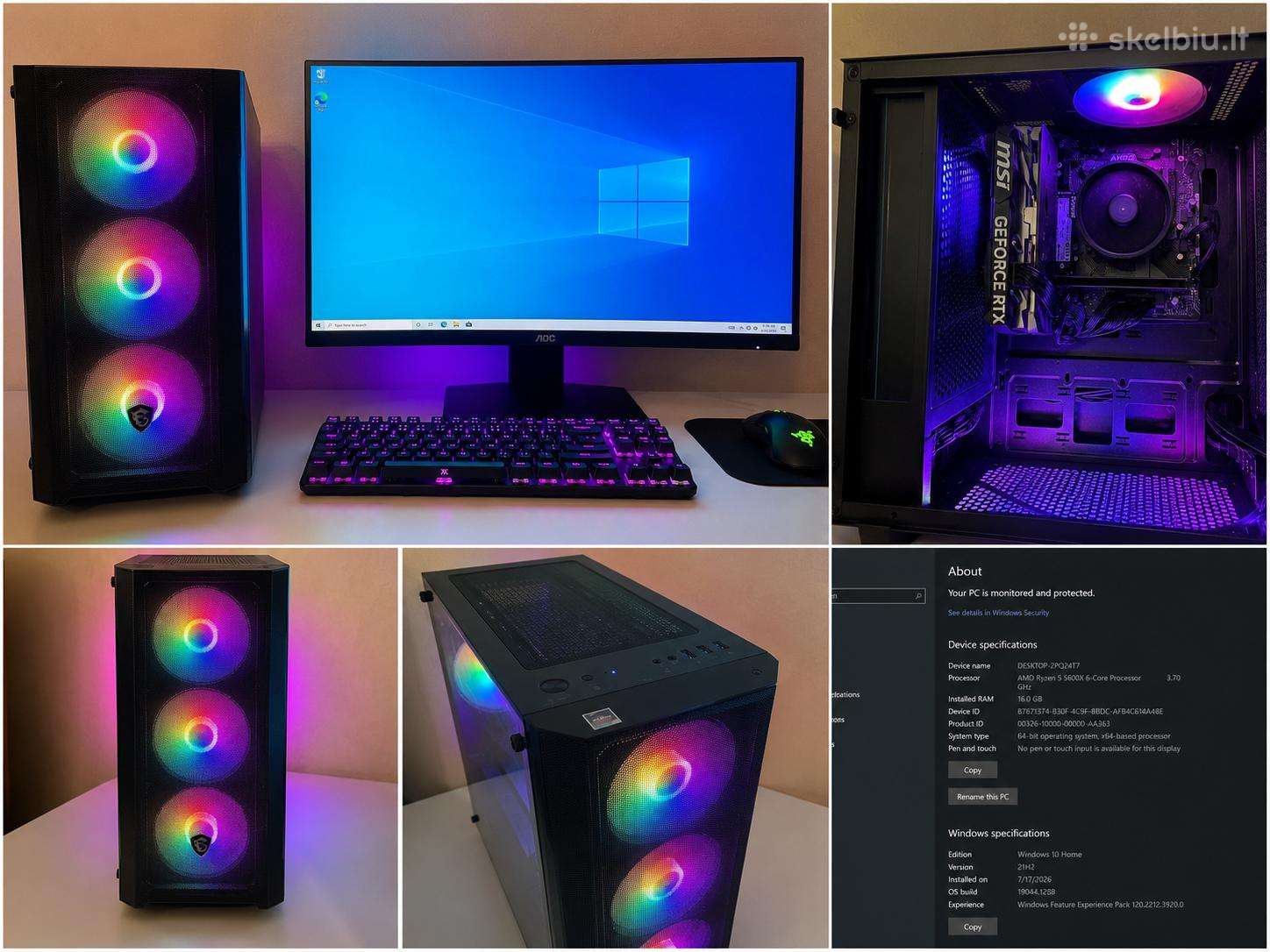 Ryzen 5 5600x Rtx4060 8gb 1tb nvme