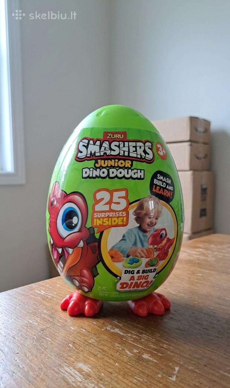 Zuru Smashers Junior Dino Dough kiaušinis 25 staig
