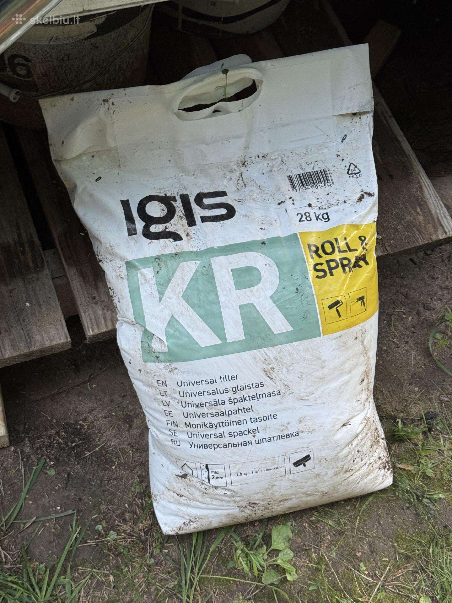 Glaistas Igis Kr "Roll And Spray", 28 kg (maiše)