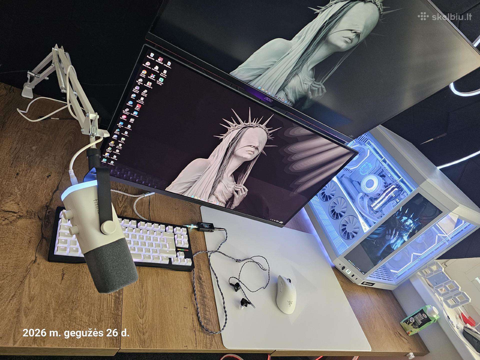 High-end Žaidimu kompiuteris 9800x3d 9070xt