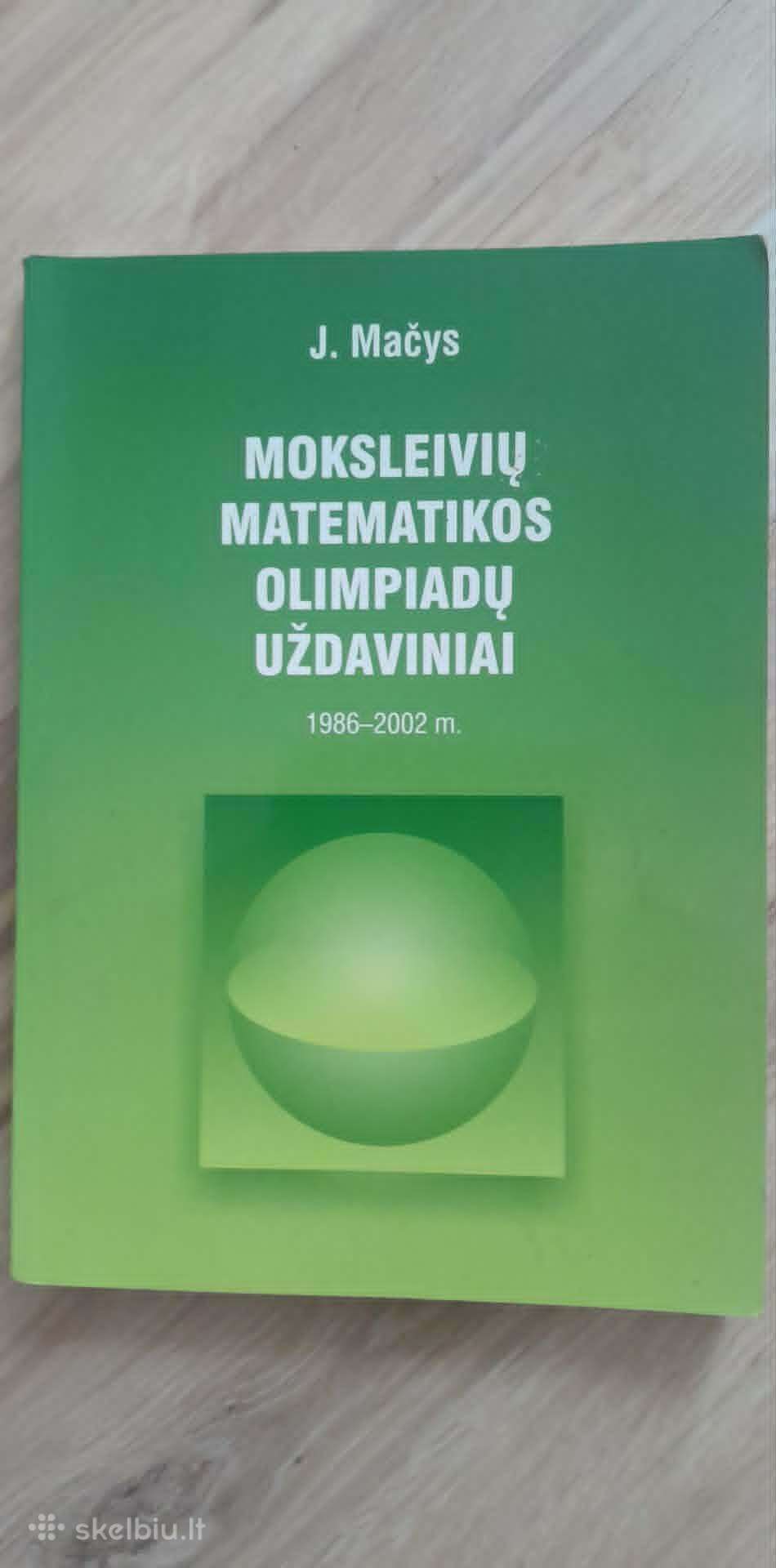 Knyga Moksleivių matematikos olimpiadų uždaviniai