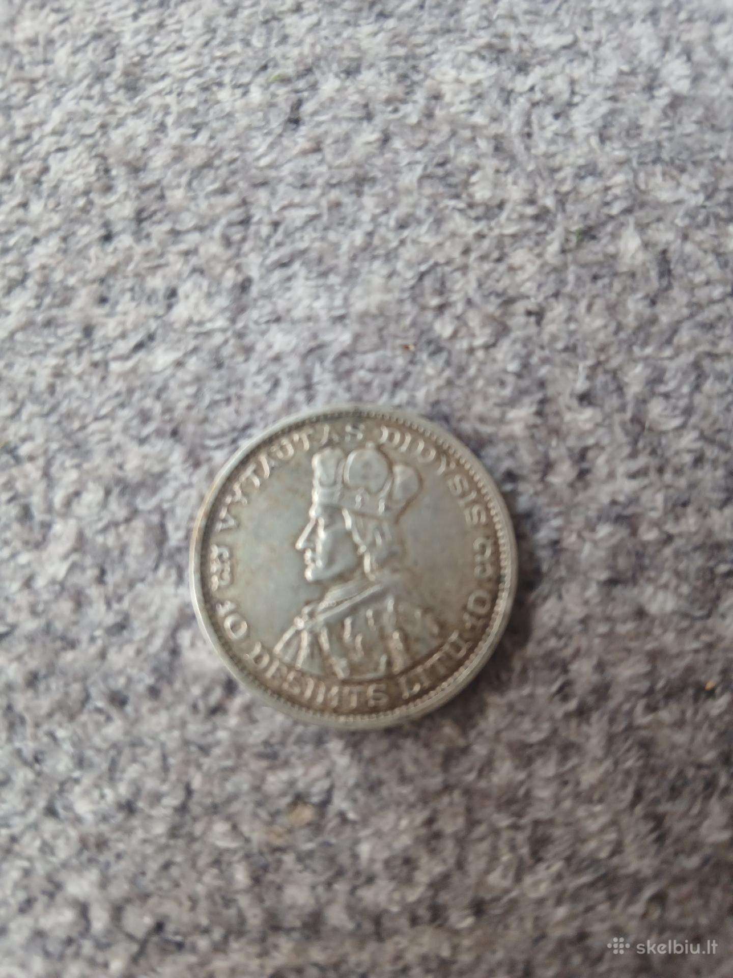 Sidabrinė 10 litų moneta
