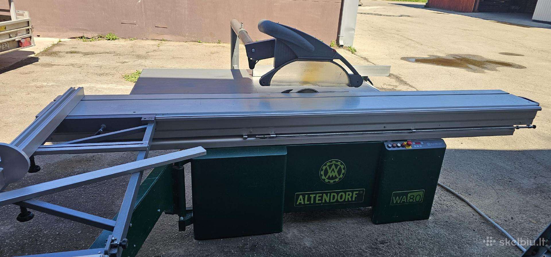Naudotos formatinio pjovimo staklės Altendorf Wa80