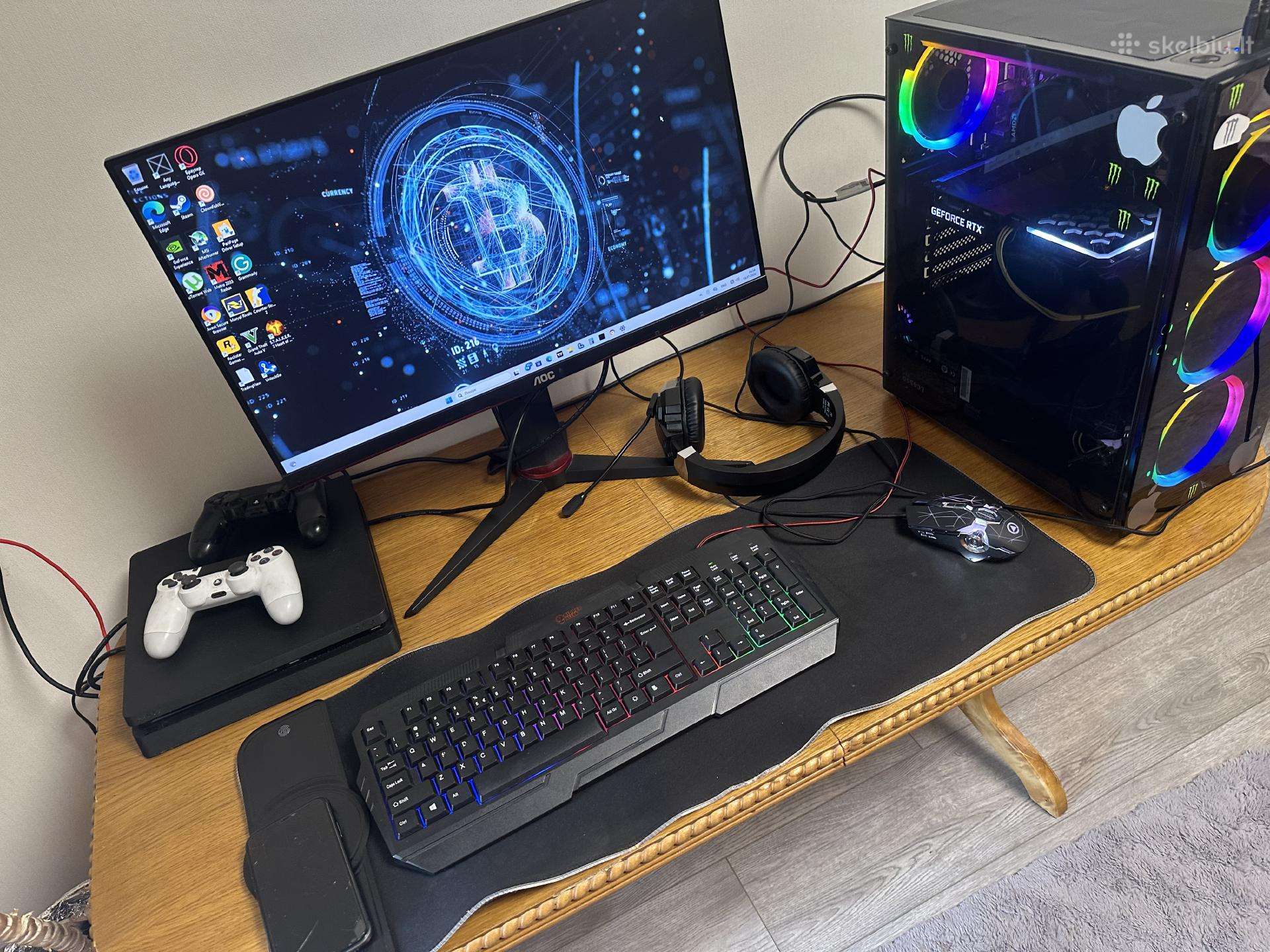 Pilnas žaidimų komplektas / Gaming Setup