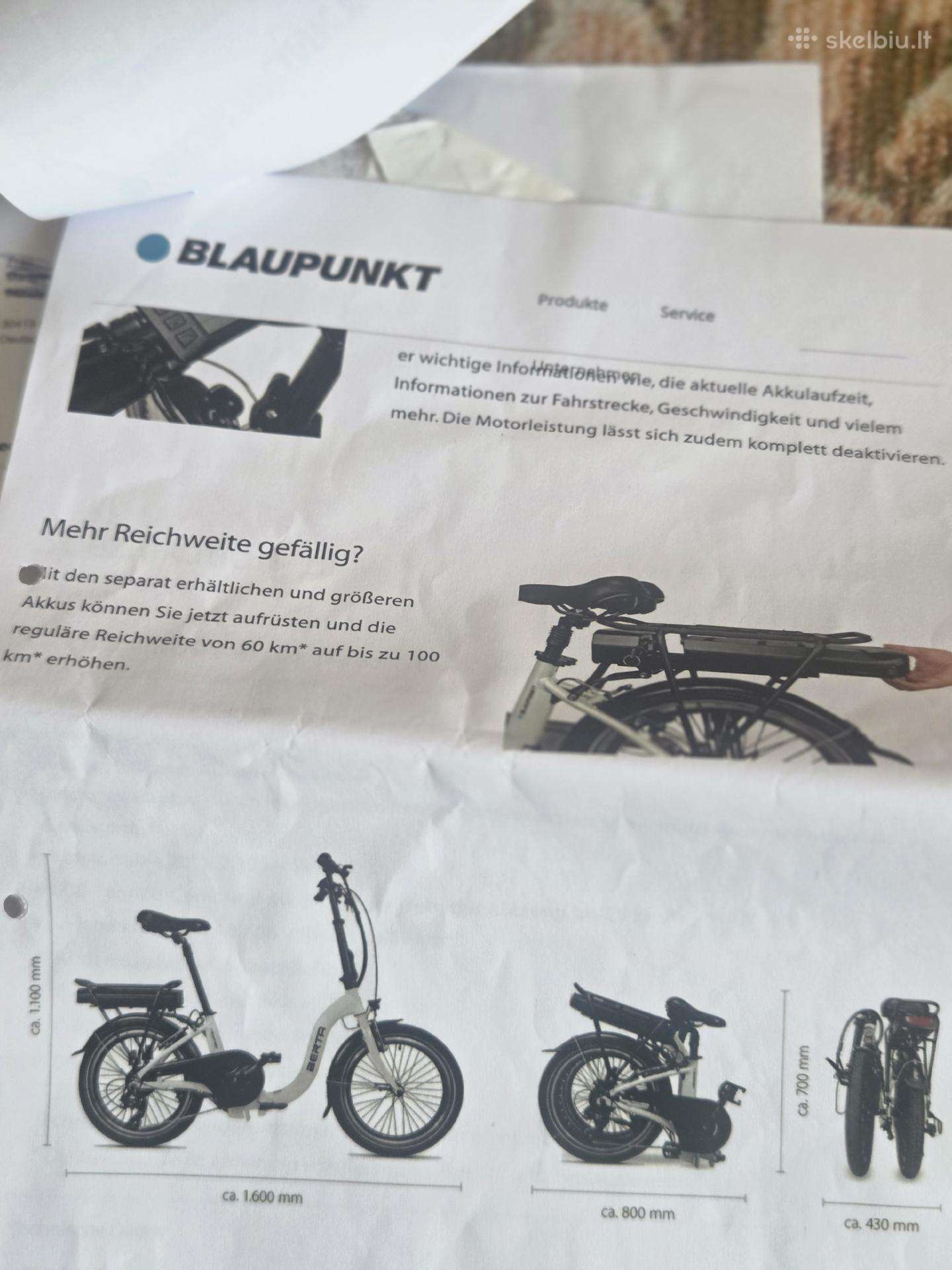 Parduodu blaupunkt berta dviratį