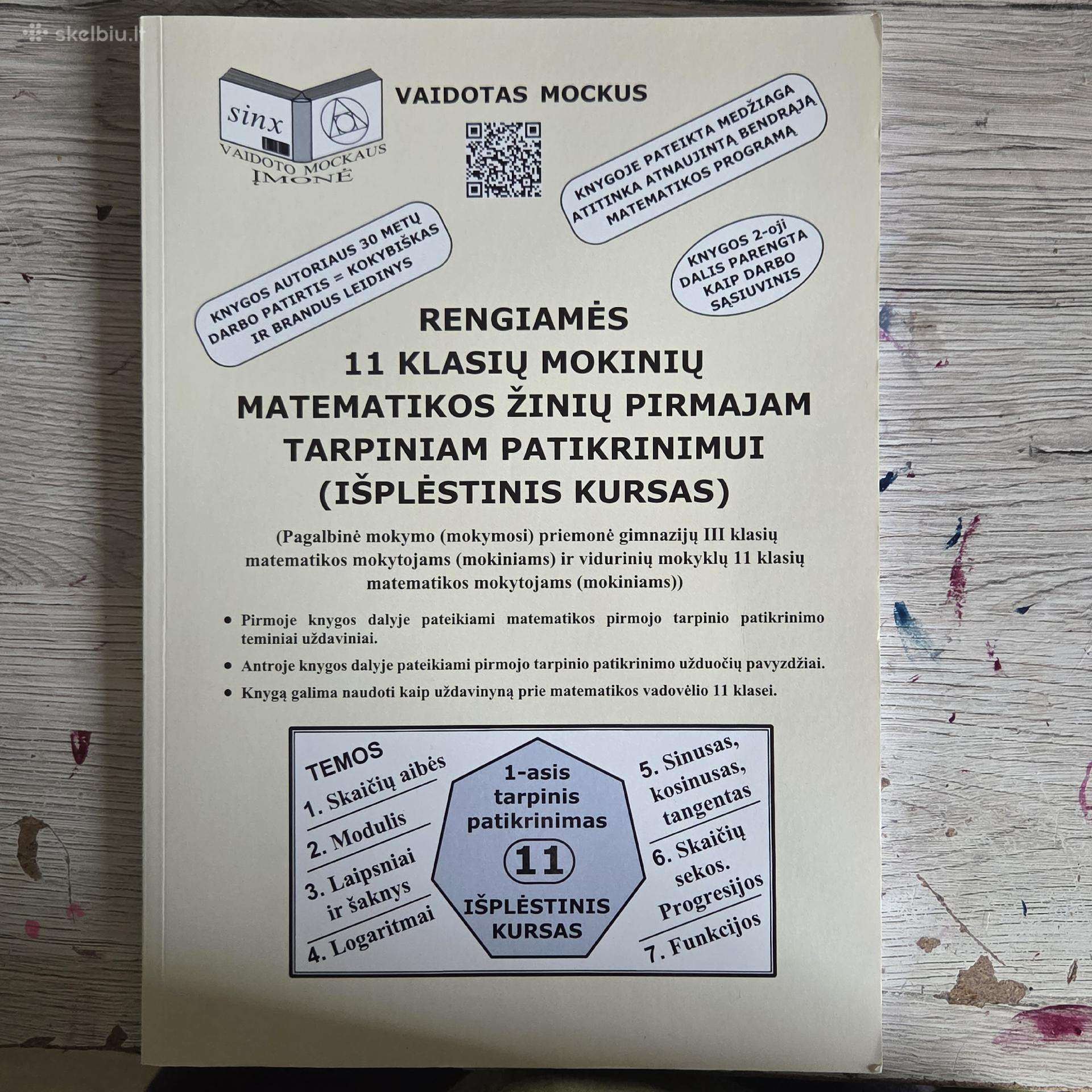 Vaidoto Mockaus matematikos knyga