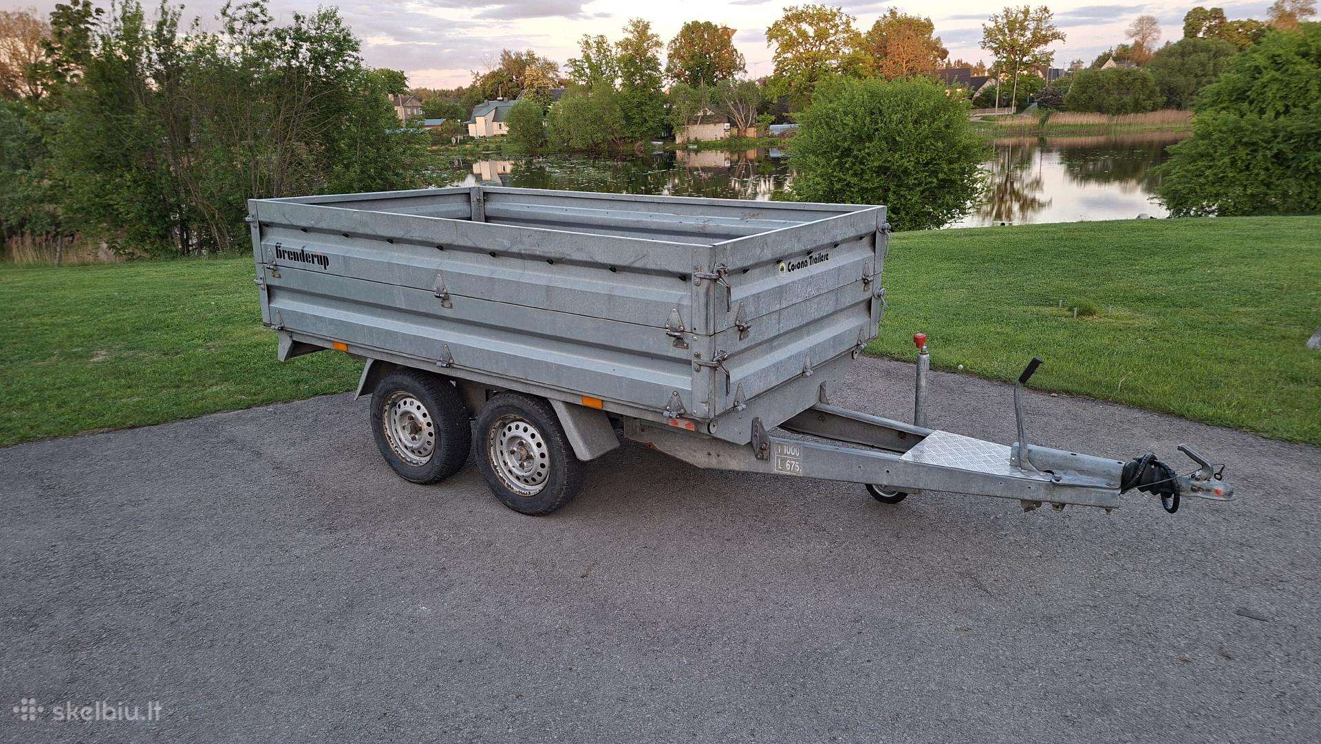 Dviase priekaba su stabdziais 1.50x 2.64