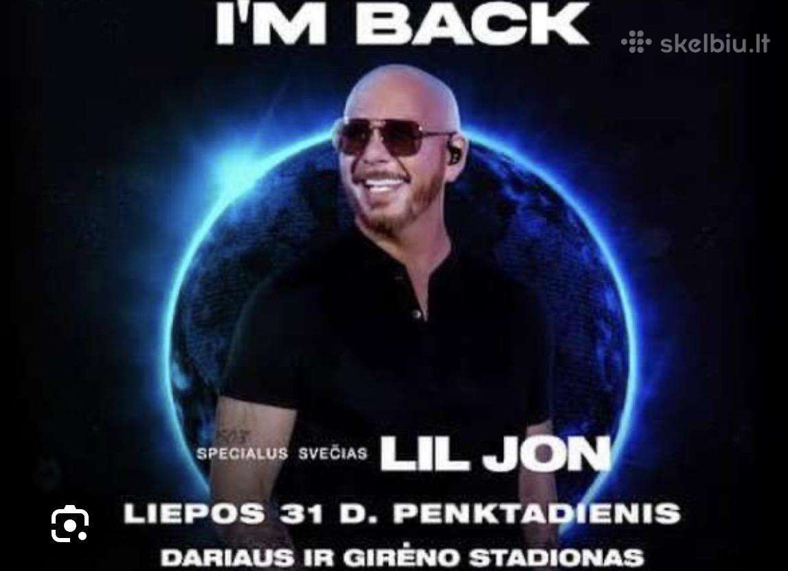 3 bilietai į Pitbull( stovimi)