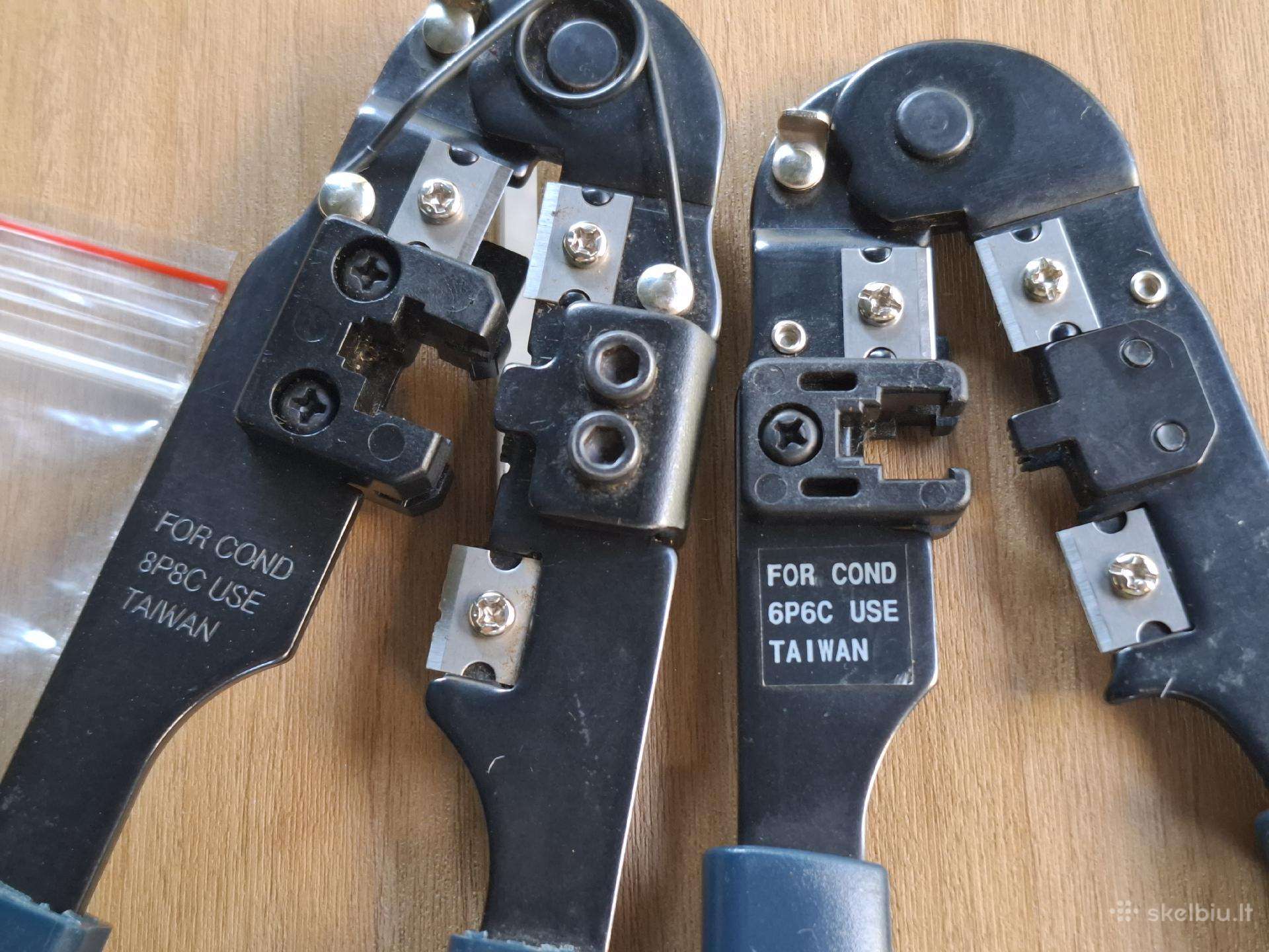 Replės antgalių užspaudimui Rj45/rj11