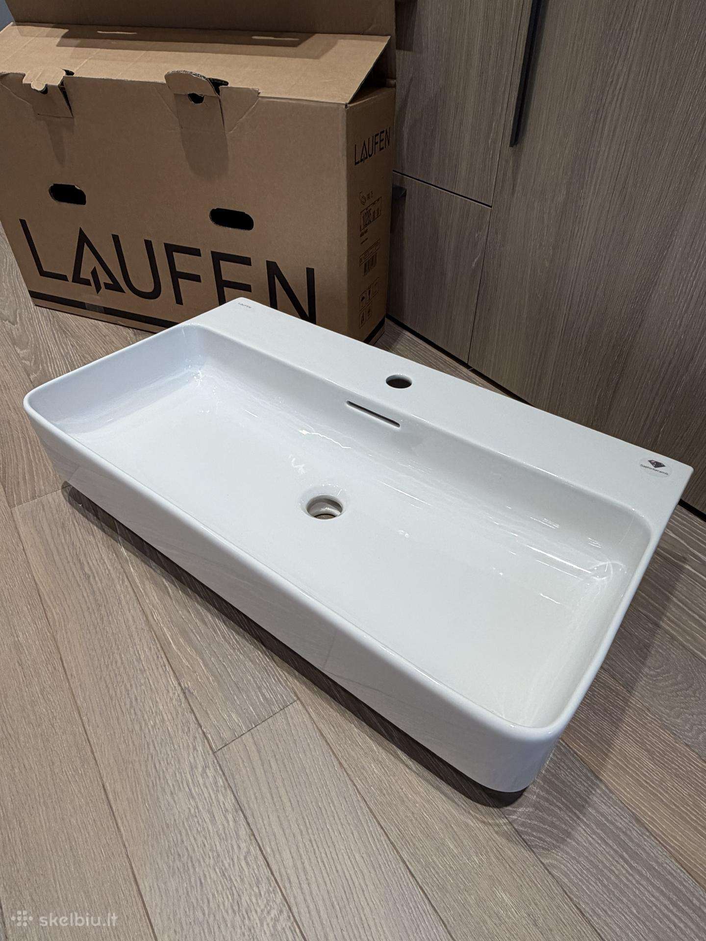 Praustuvas Laufen Val 750x420x115 mm, su 3 angomis