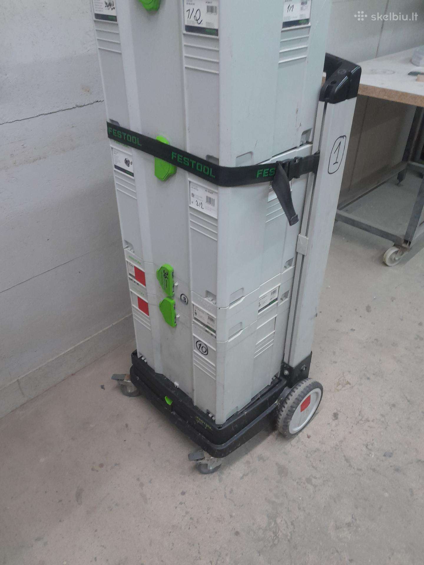 Festool : šlifuoklis, frezeris,LED prožekto