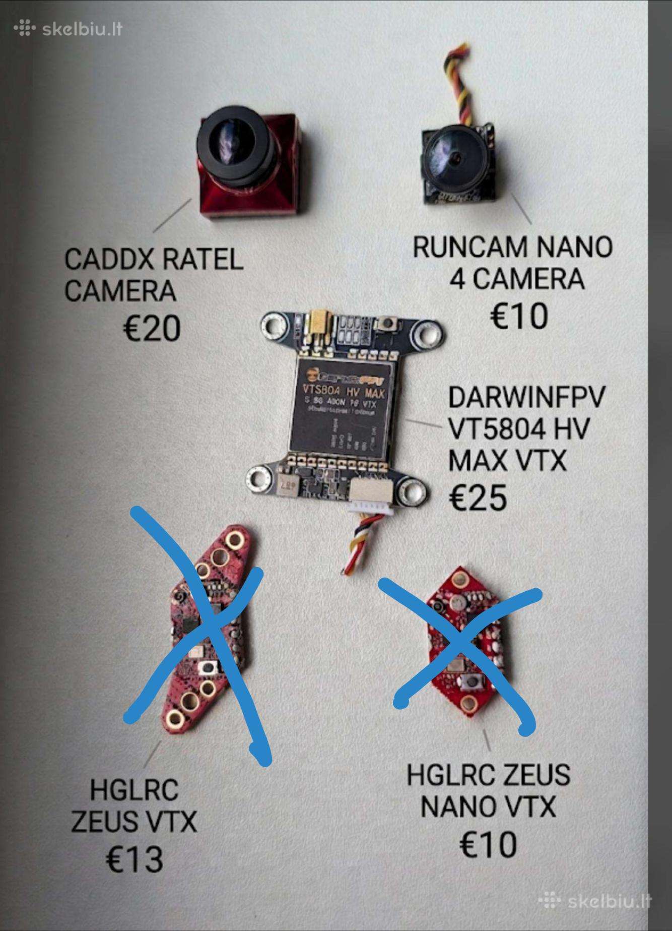 Fpv dronų dalys