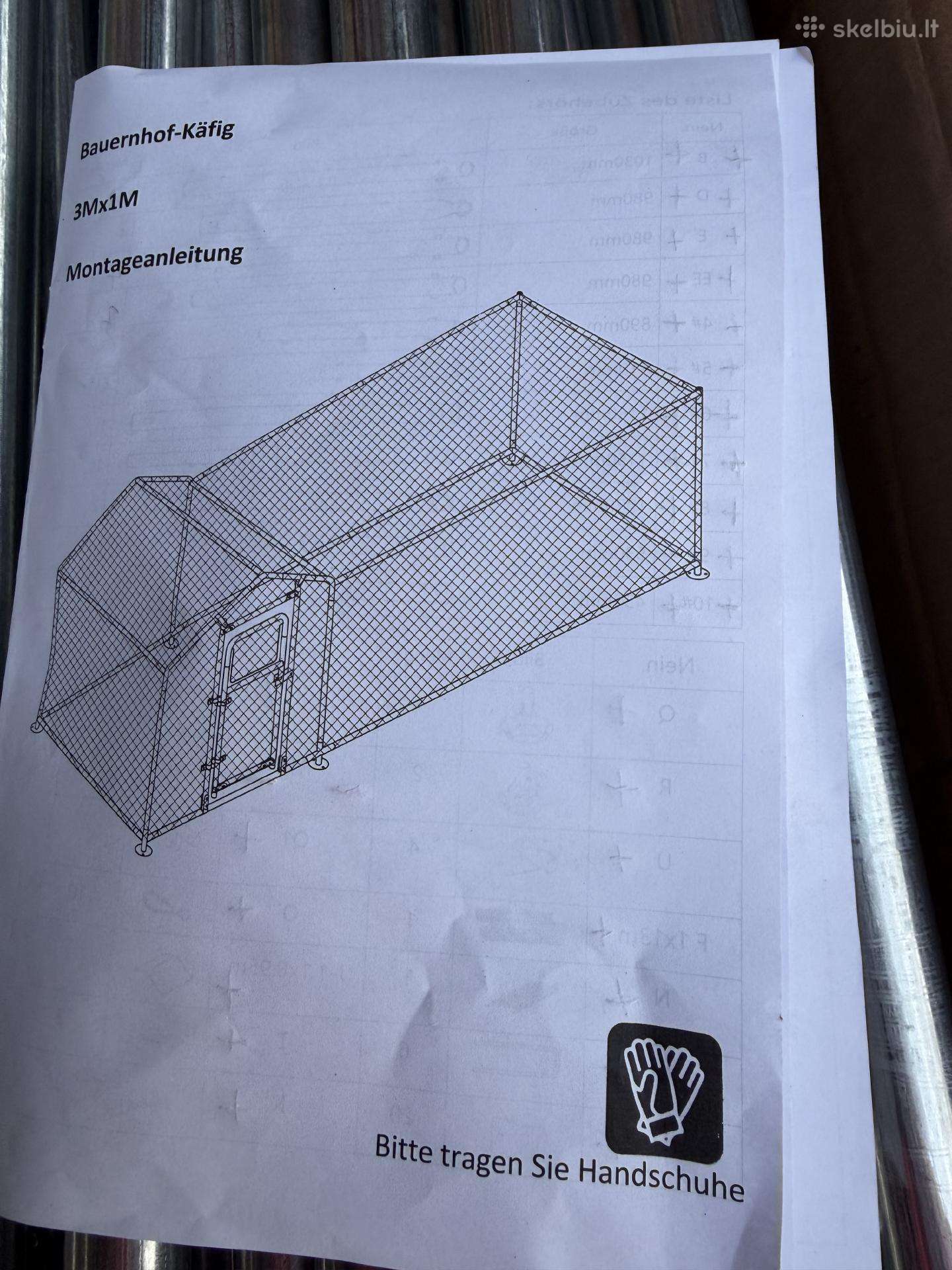 Aptvaras pauksciams 3x1m