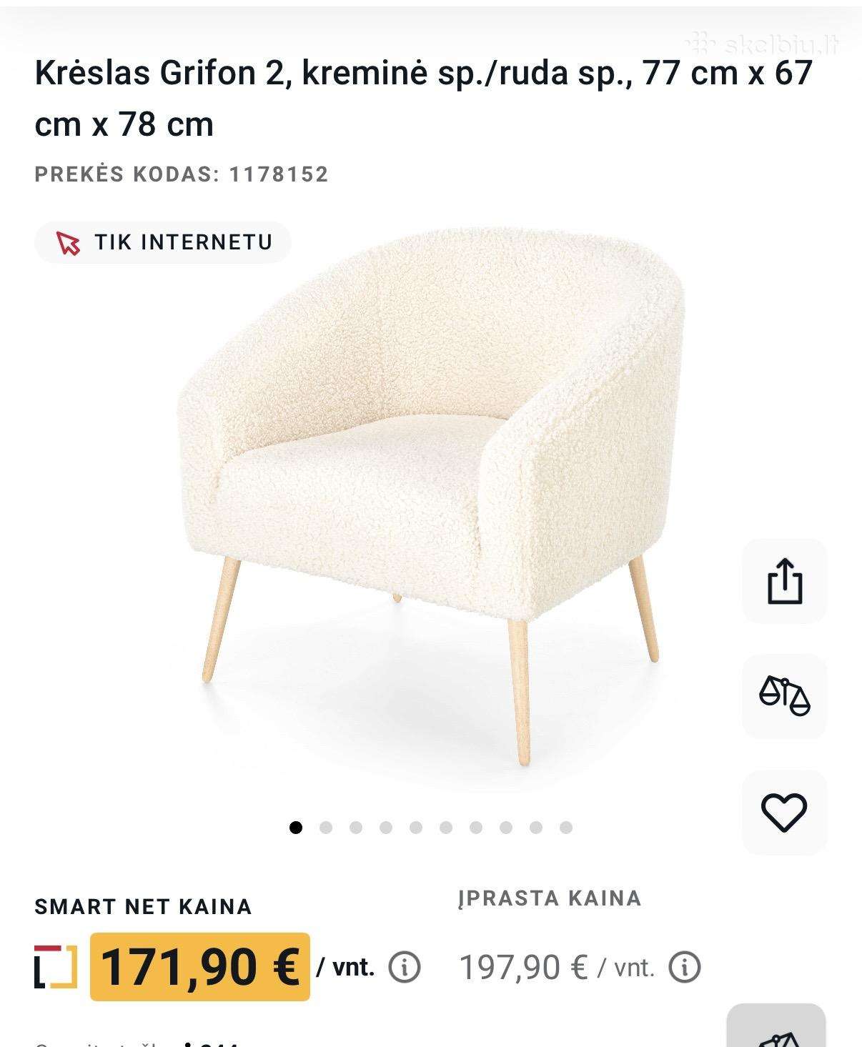 Puikios būklės krėslai foteliukai