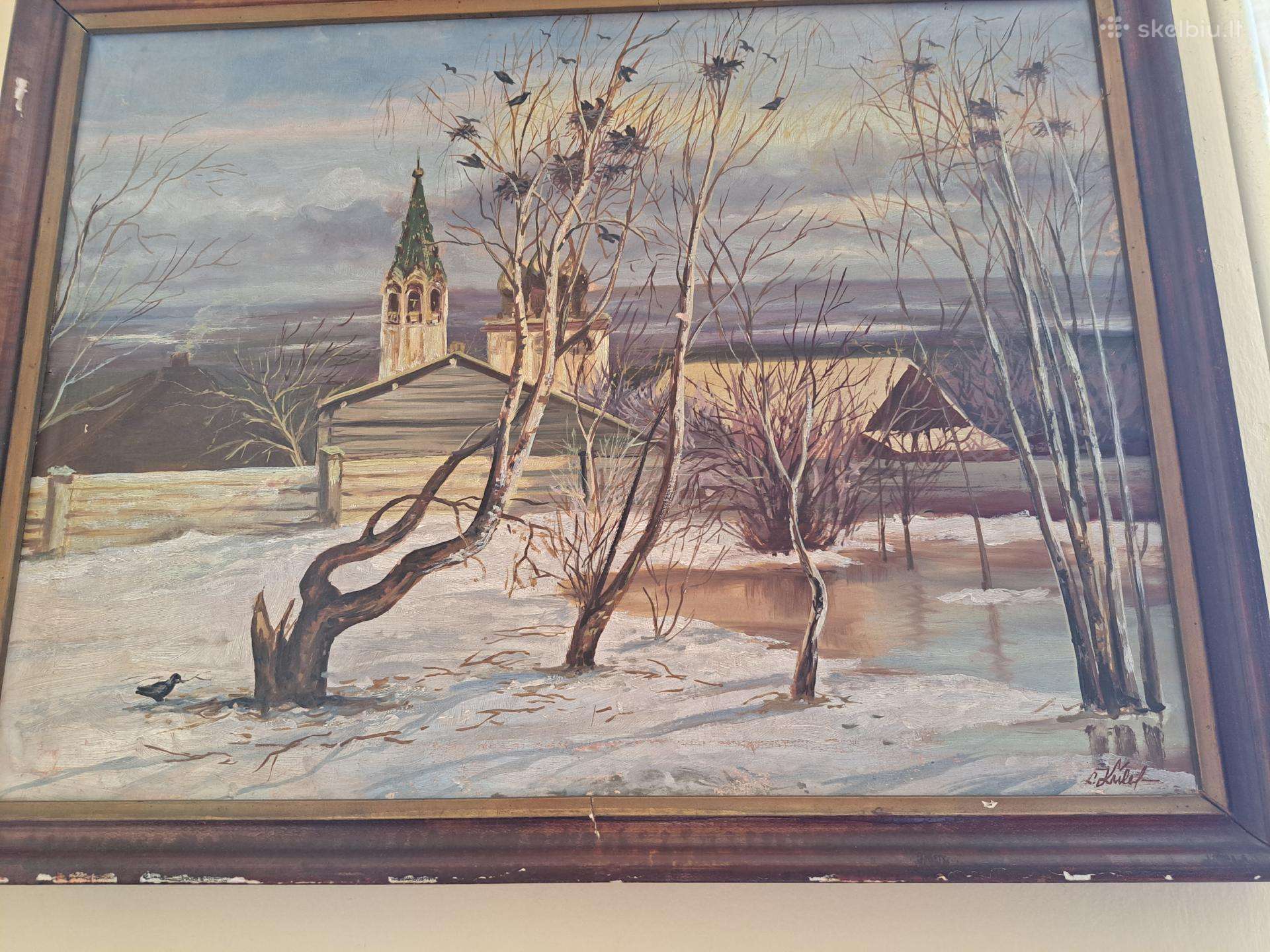 Senas sovietmečio laikų paveikslas.