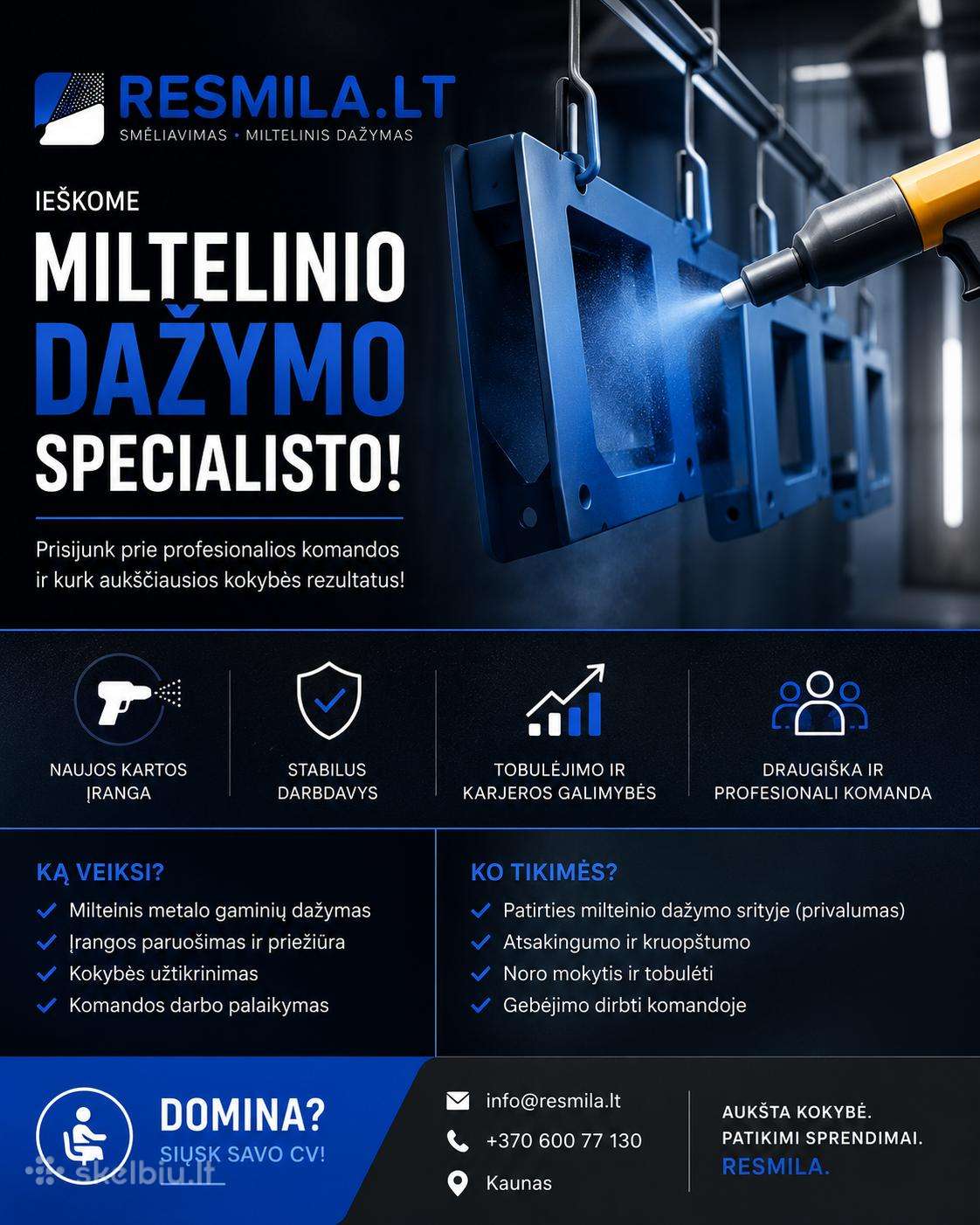 Dažytojas (miltelinis dažymas)
