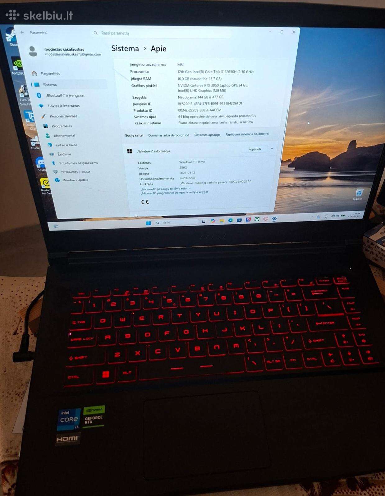 Parduodu laptopą