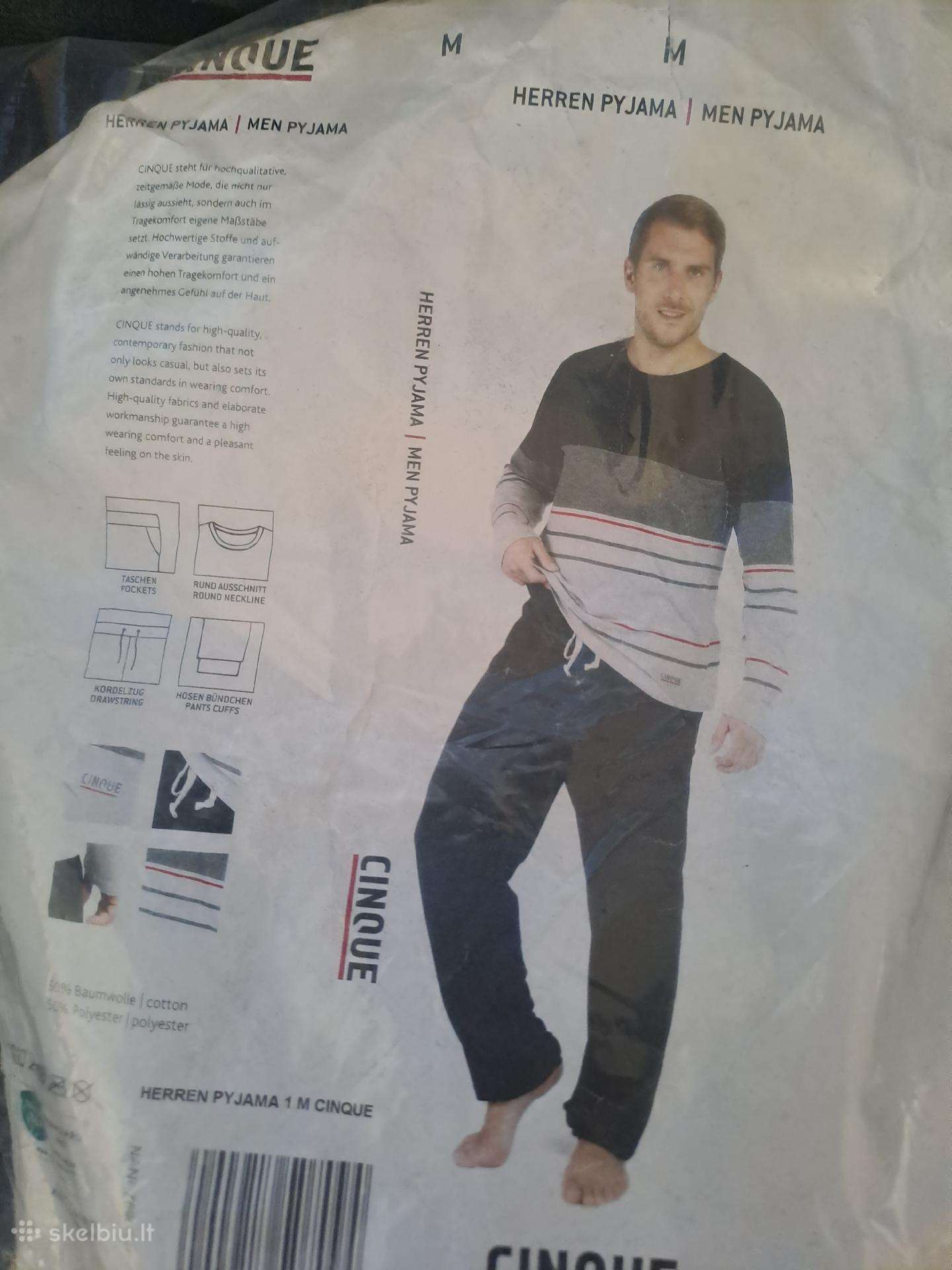 Vyriškos pižamos komplektas M dydis