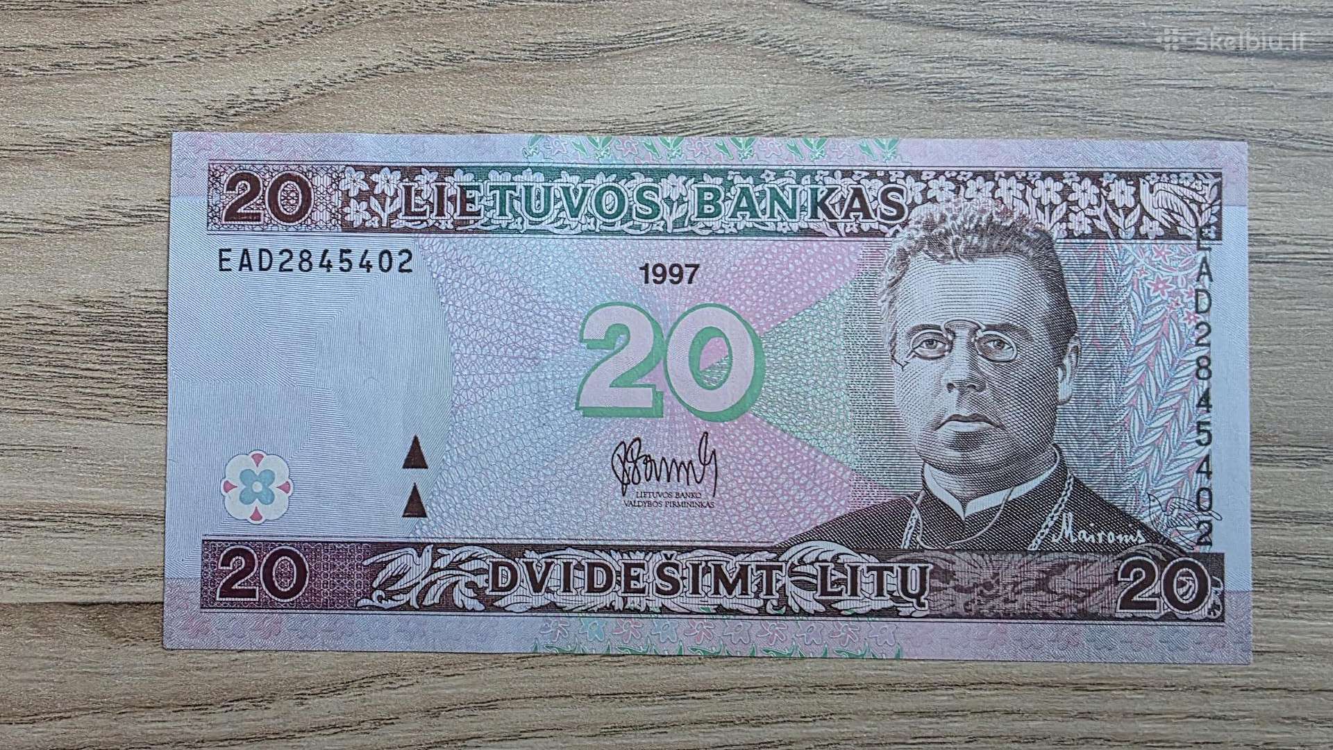 1997 metų 20 litų