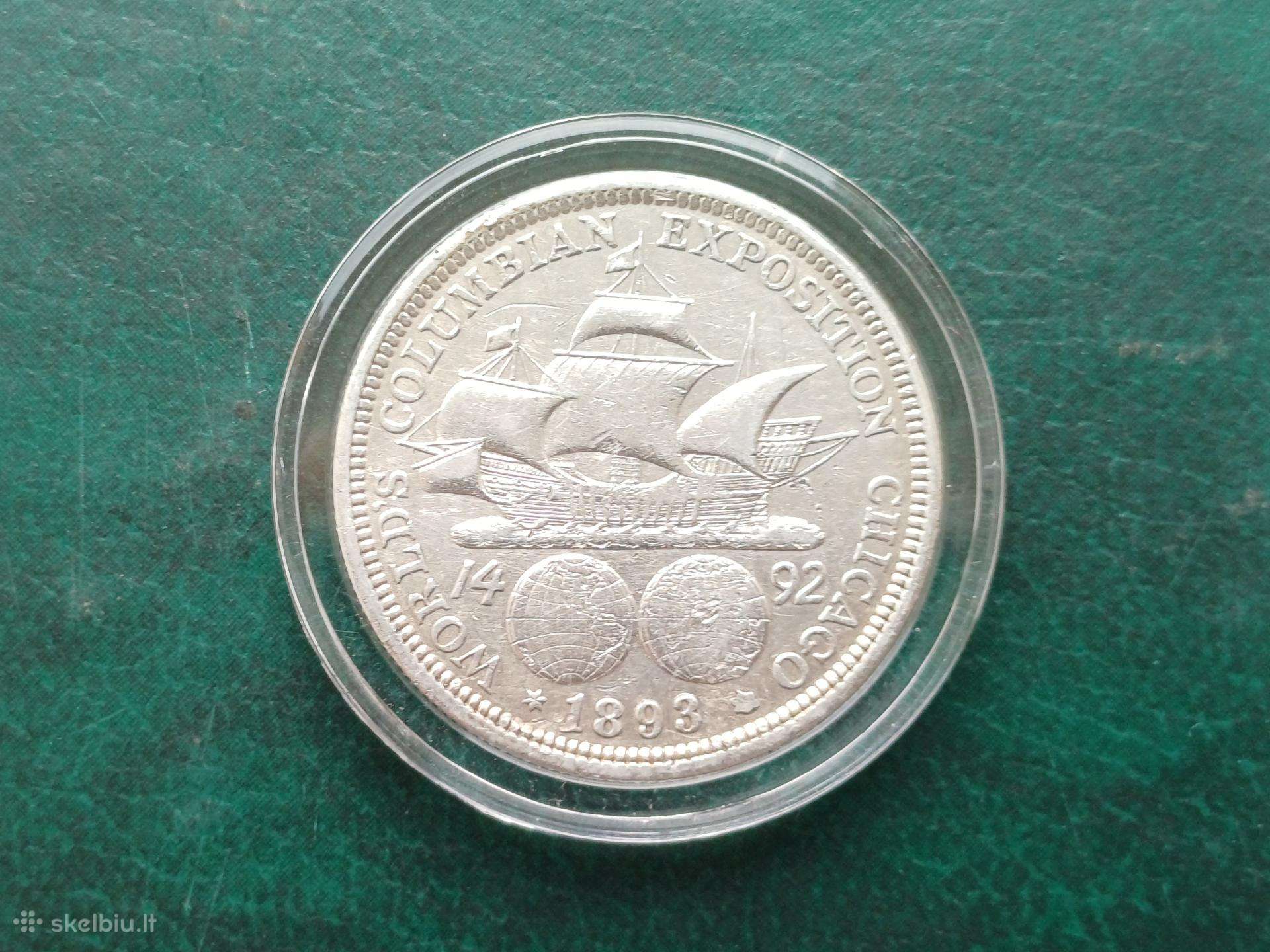 Puse dolerio 1893m. JAV sidabras 900