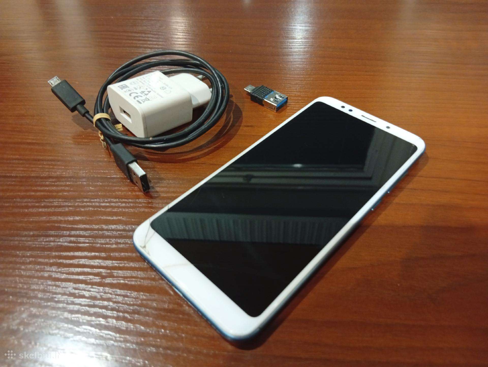 Xiaomi Readme 5 + Otg kabelis, įkroviklis, laidas