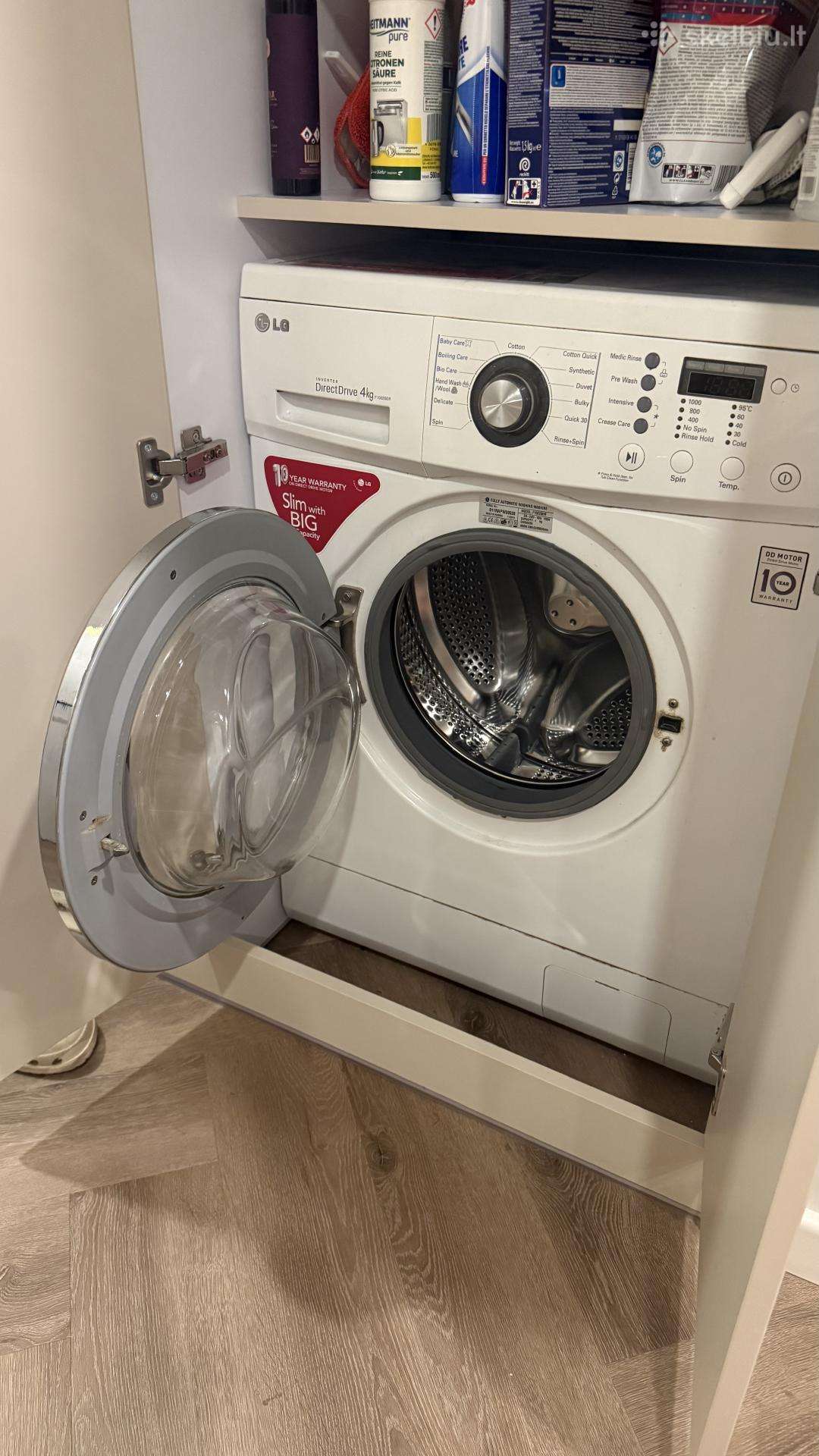 Itin siaura skalbimo mašina LG F1022sdr