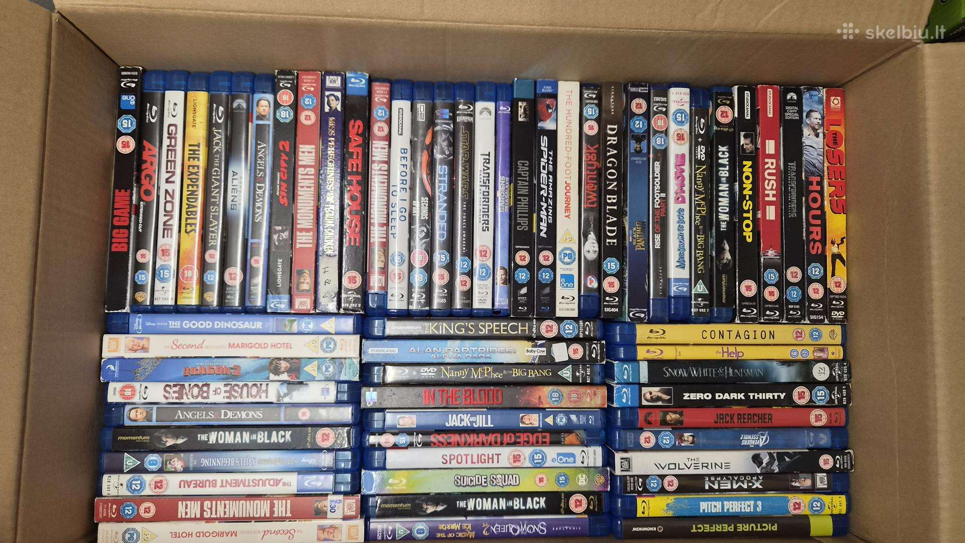 Dvi dezes bluray filmu