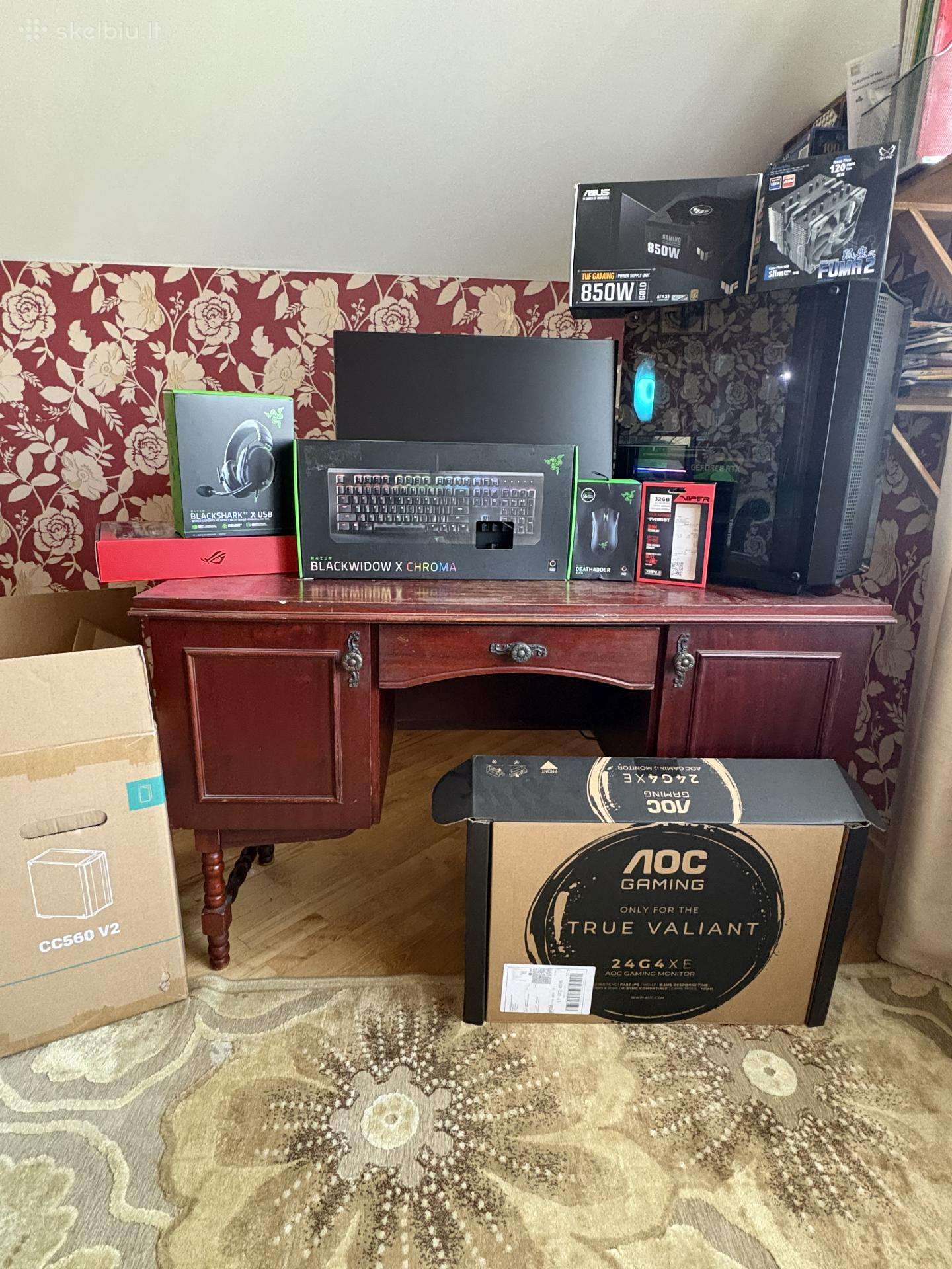 Pilnas žaidimų kompiuterio komplektas rtx 3070