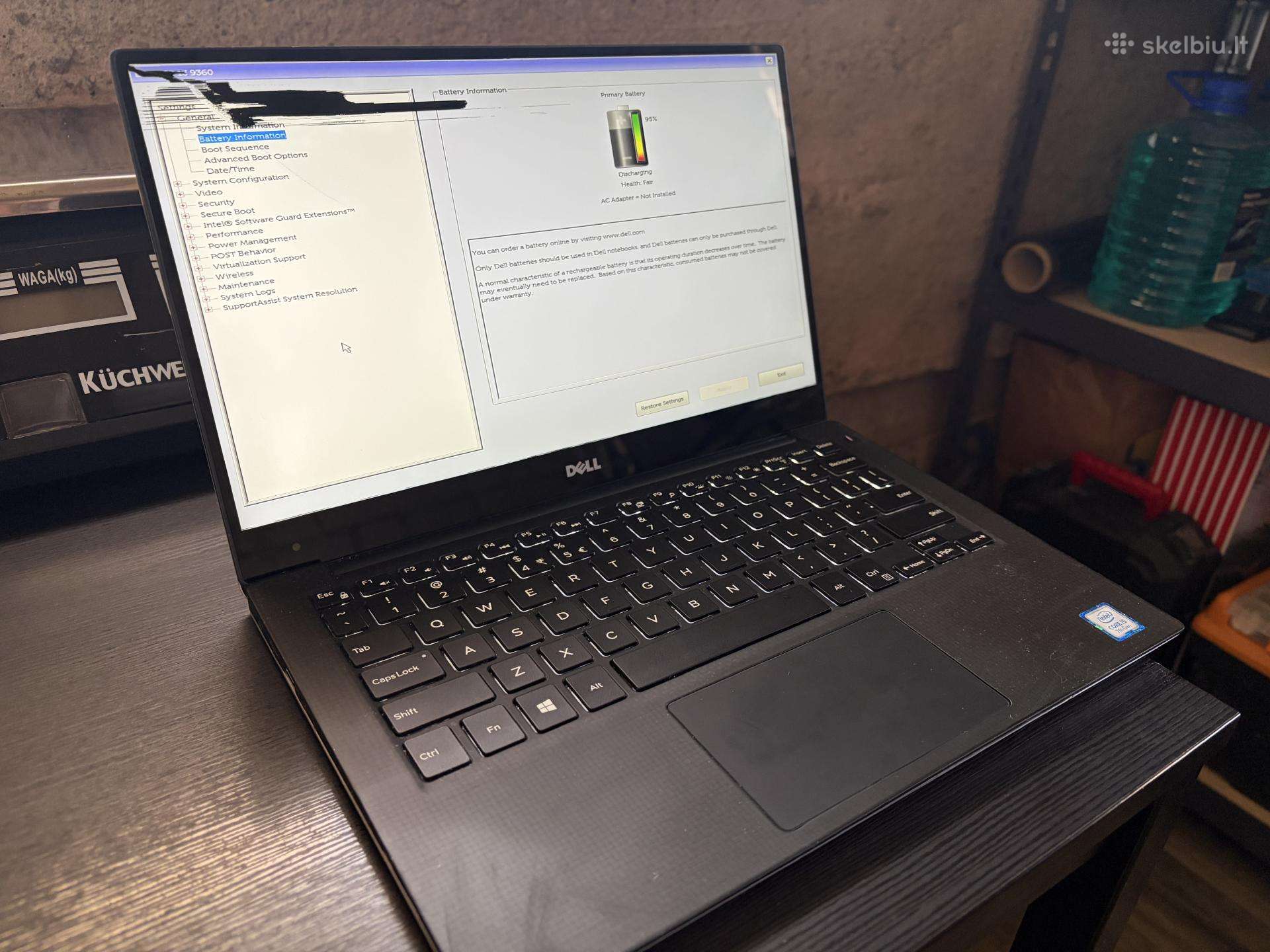 Dell Xps 13 P54g dalims, donoras, veikiantis, i5