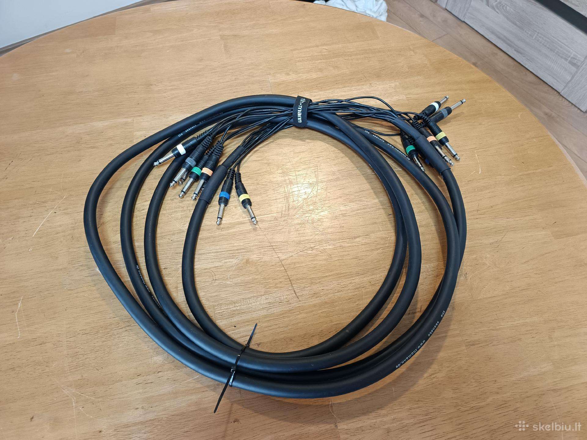 Kabelis multikoras jack/jack