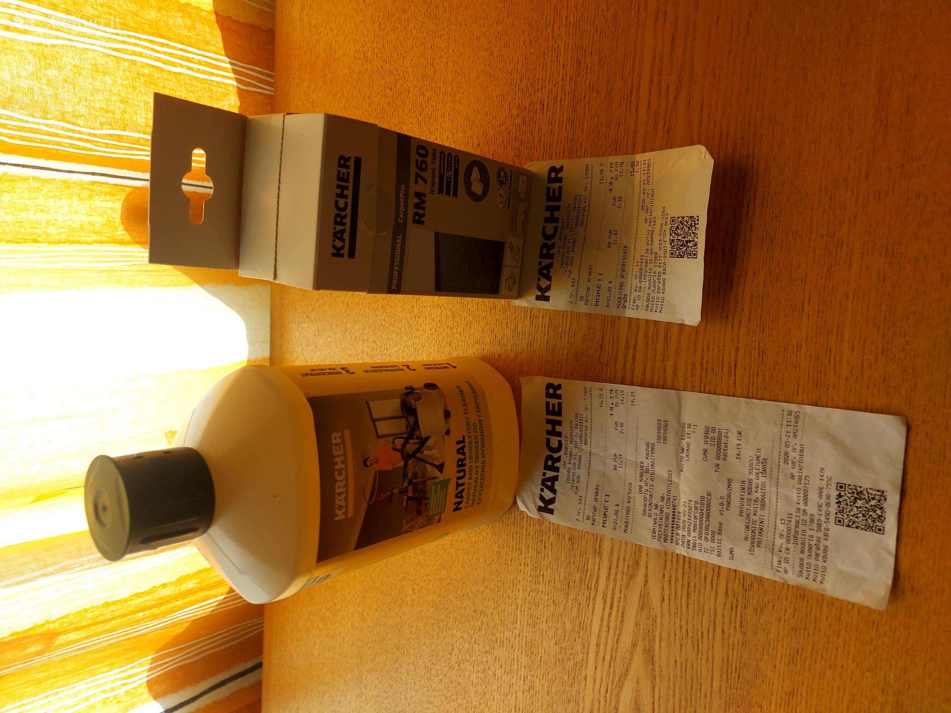 Karcher Puzi plovimo priemonės 30eur.