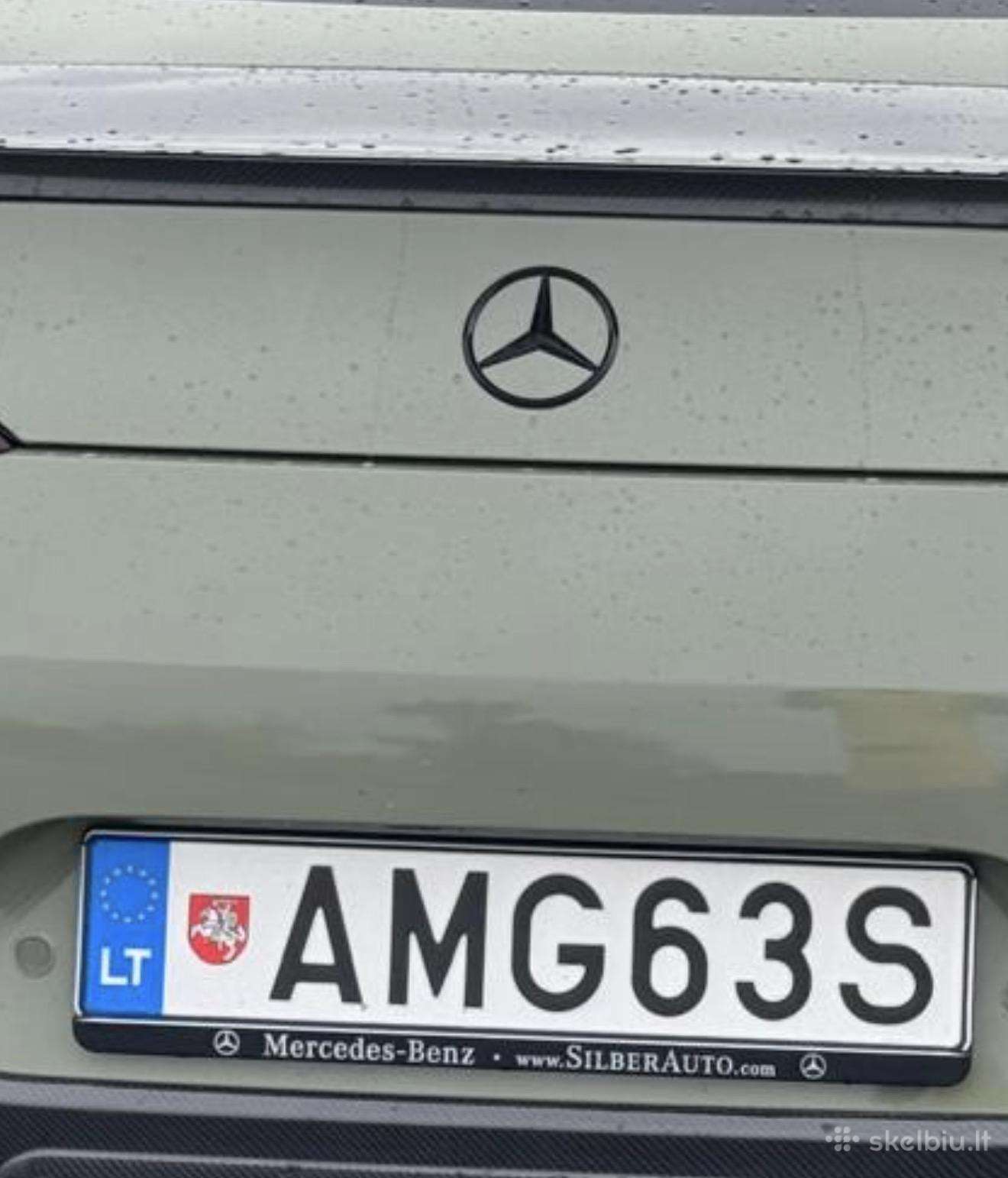 Valstybiniai numeriai Amg63s